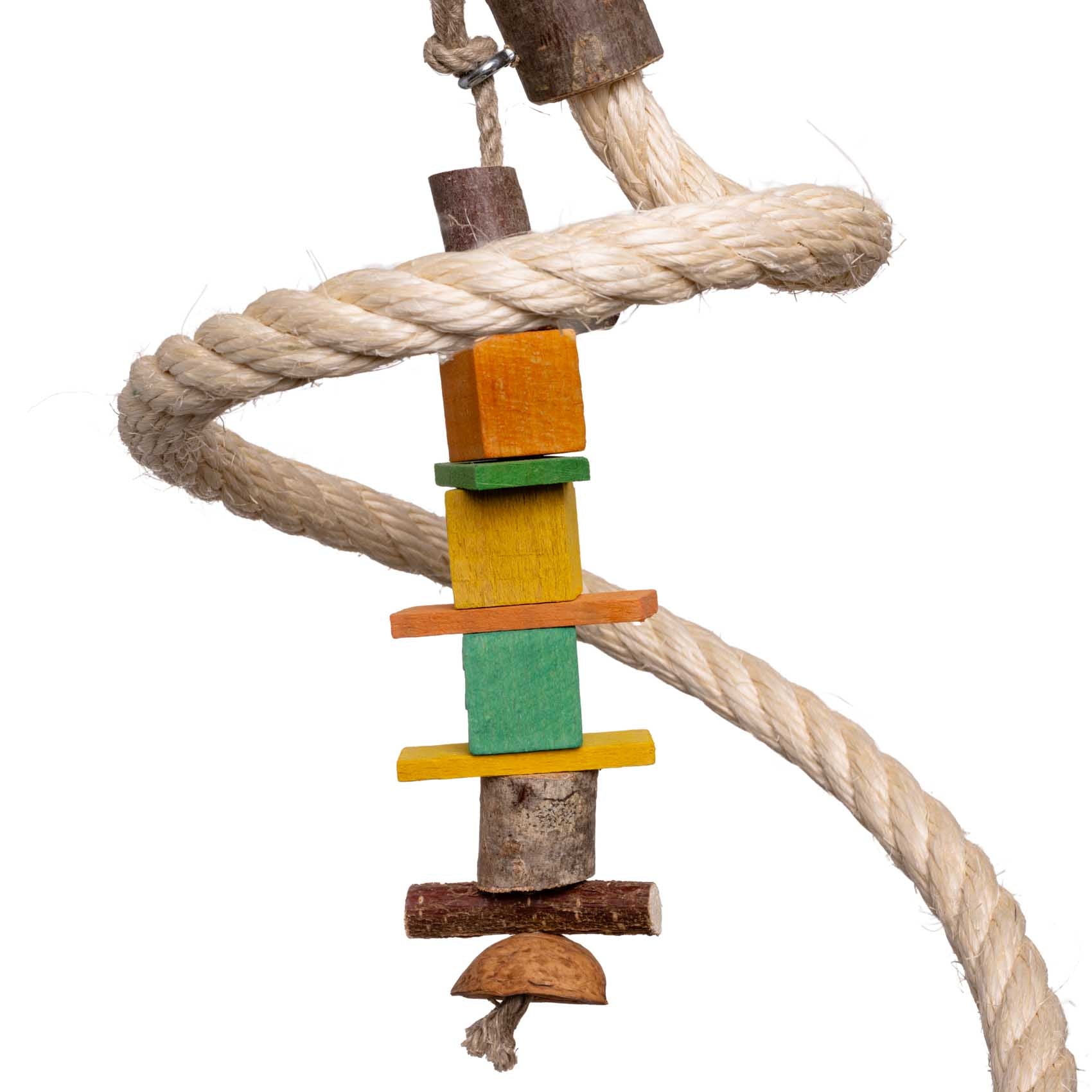 rico-s-futterkiste-sittich-kletterspirale-sittichspielzeug-sisal image 2