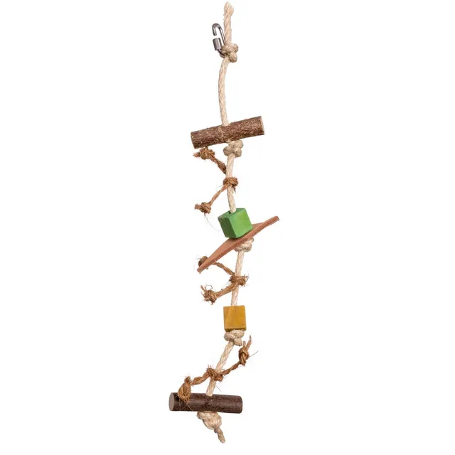 rico-s-futterkiste-budgie-play-sittichspielzeug-sisal-holz-30-cm image 1