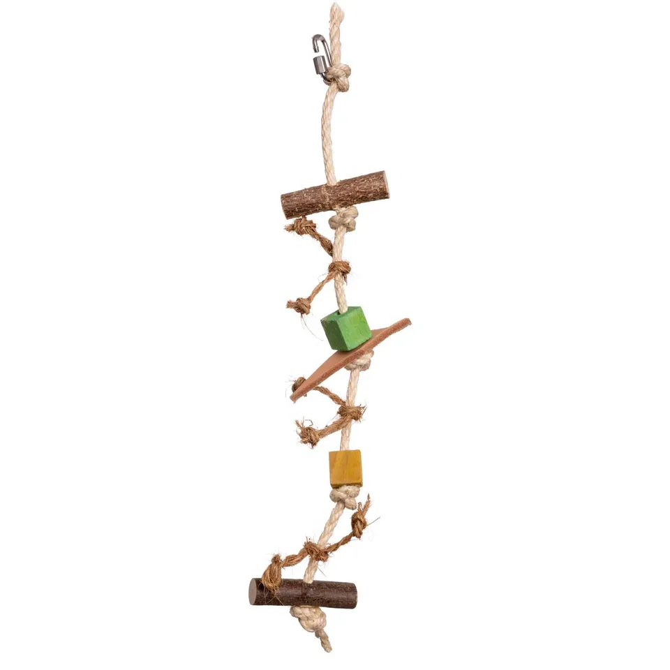 rico-s-futterkiste-budgie-play-sittichspielzeug-sisal-holz-30-cm image 1