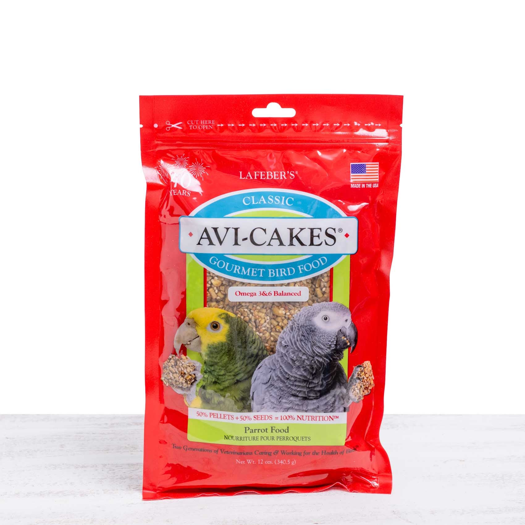 lafeber-avi-cakes-papageien-snack-340g-omega-3-trainingssnack image 1