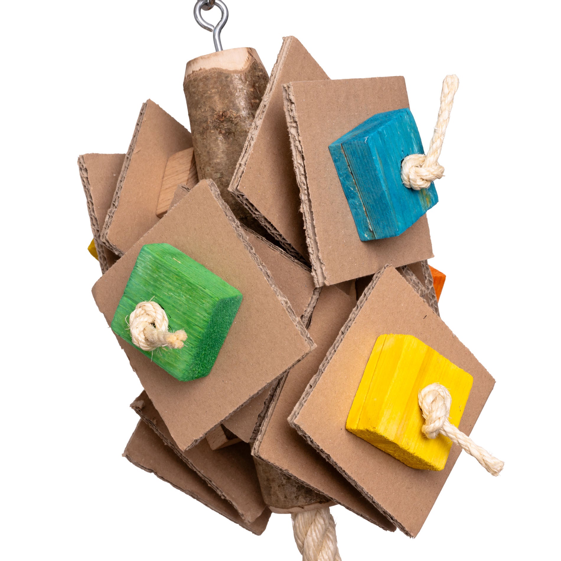 rico-s-futterkiste-wackel-schredder-papageienspielzeug-95cm-holz image 2