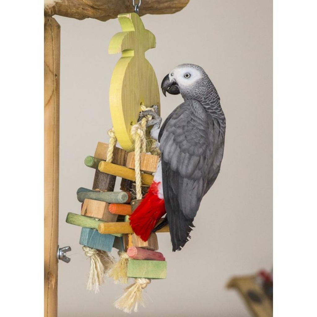 rico-s-futterkiste-knabber-ananas-medium-papageienspielzeug-45-cm image 2
