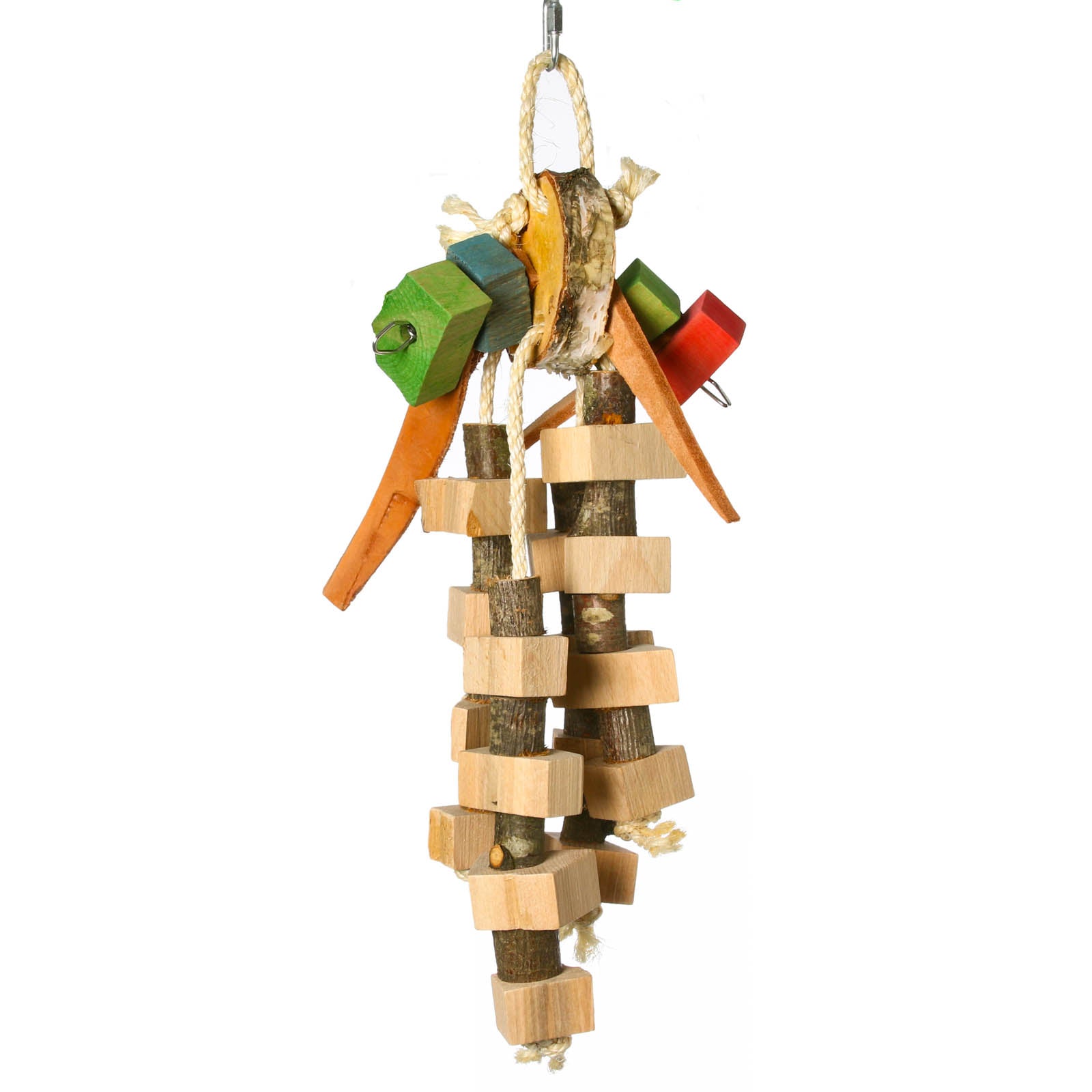 rico-s-futterkiste-twisted-leather-wood-spielzeug-holz-leder image 2