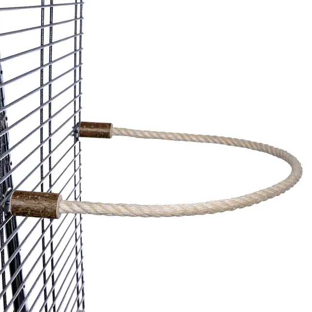 rico-s-futterkiste-sittich-sisalsitzseil-100-cm-x-16-mm-edelstahl image 1