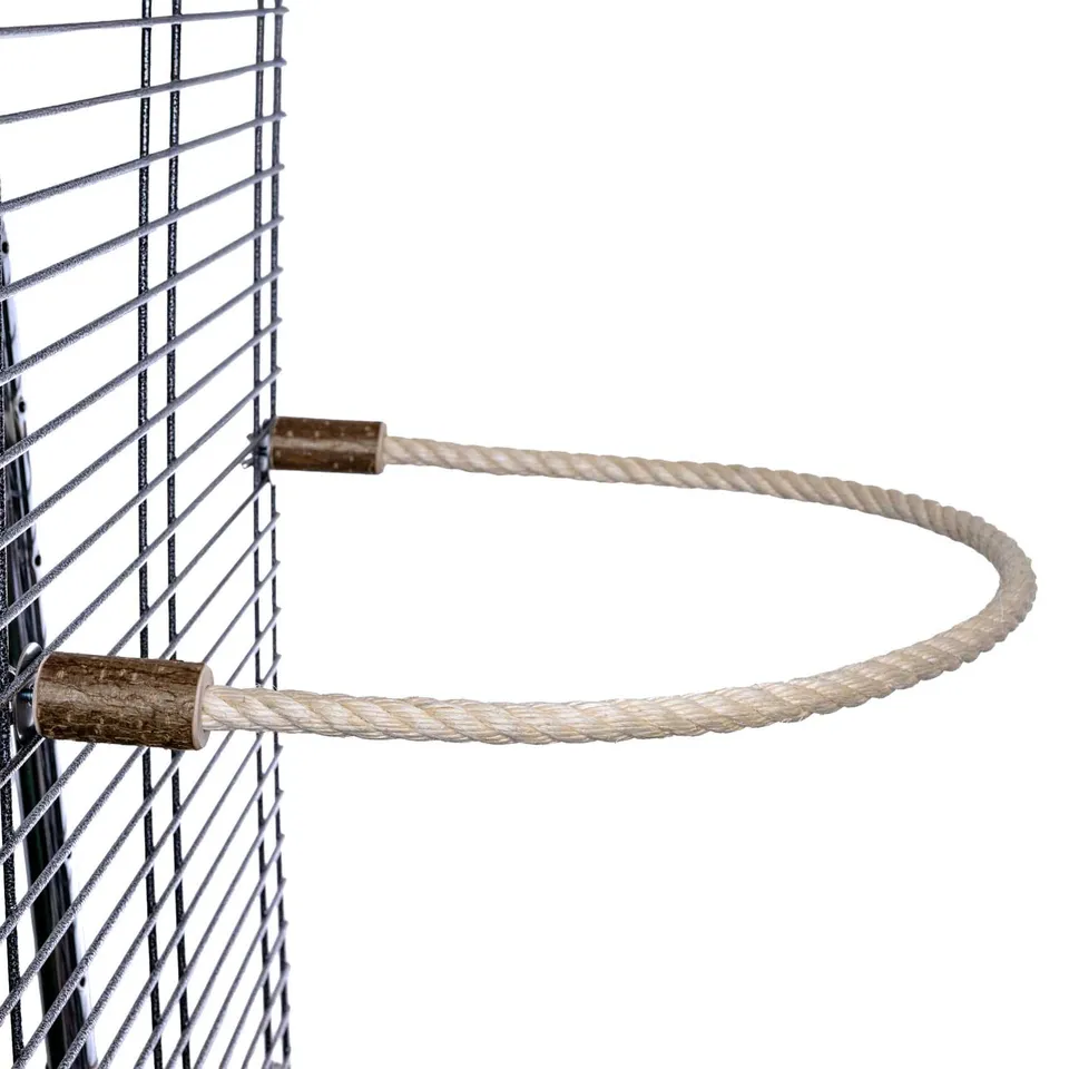 rico-s-futterkiste-sittich-sisalsitzseil-100-cm-x-16-mm-edelstahl image 1