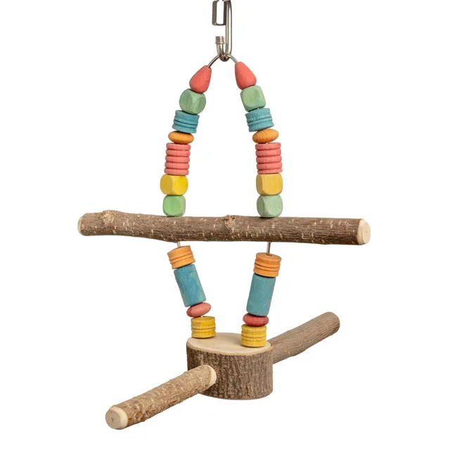 rico-s-futterkiste-schaukelpropeller-sittichspielzeug-bunt-naturholz image 1
