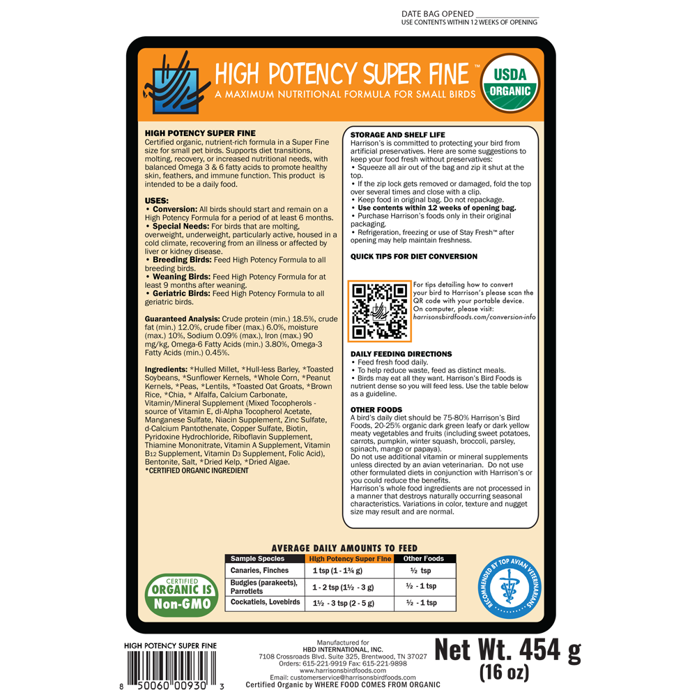 harrison-high-potency-super-fine-bio-vogelfutter-kleine-v-gel image 2