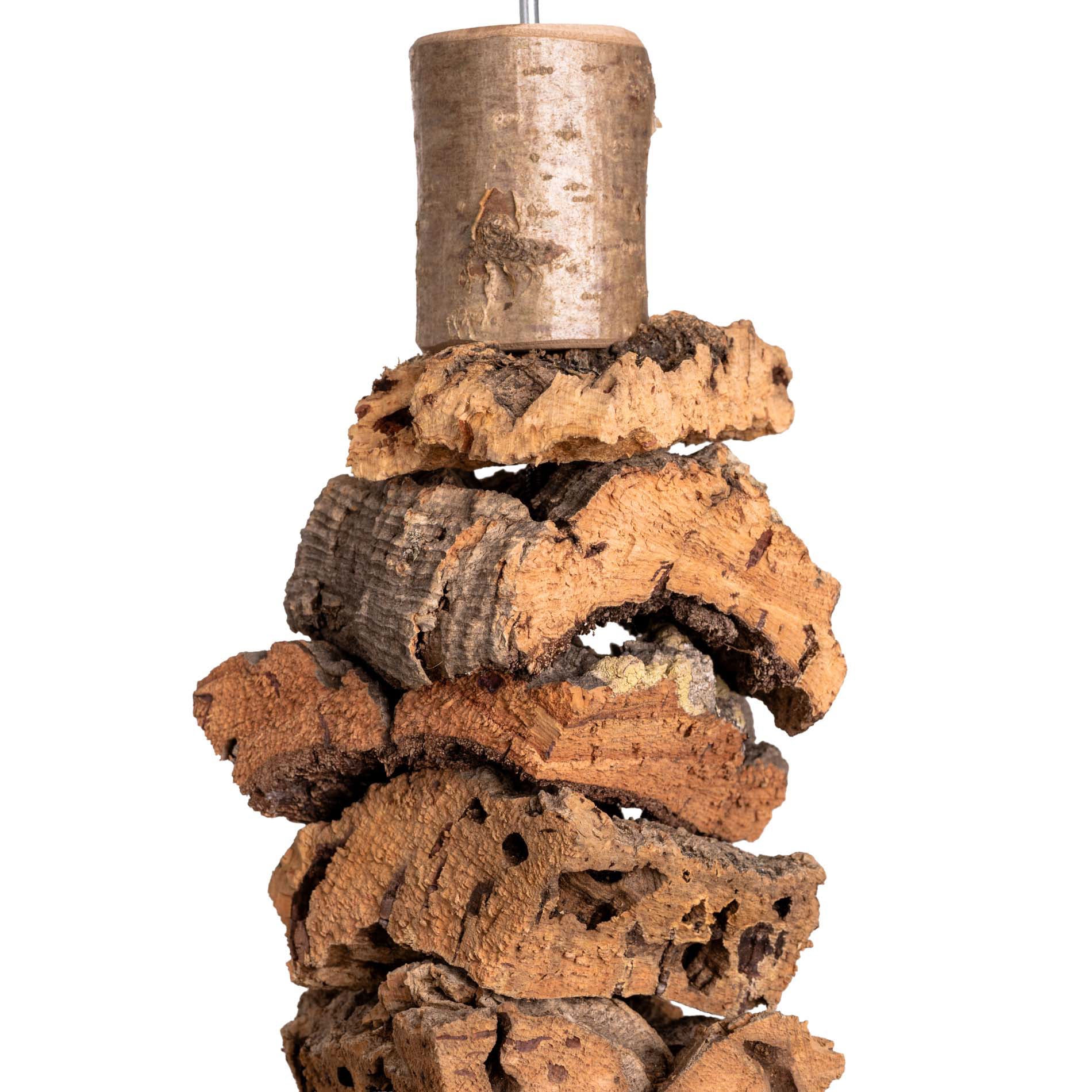 rico-s-futterkiste-kork-schredder-rolle-papageienspielzeug-nachf-llbar image 2