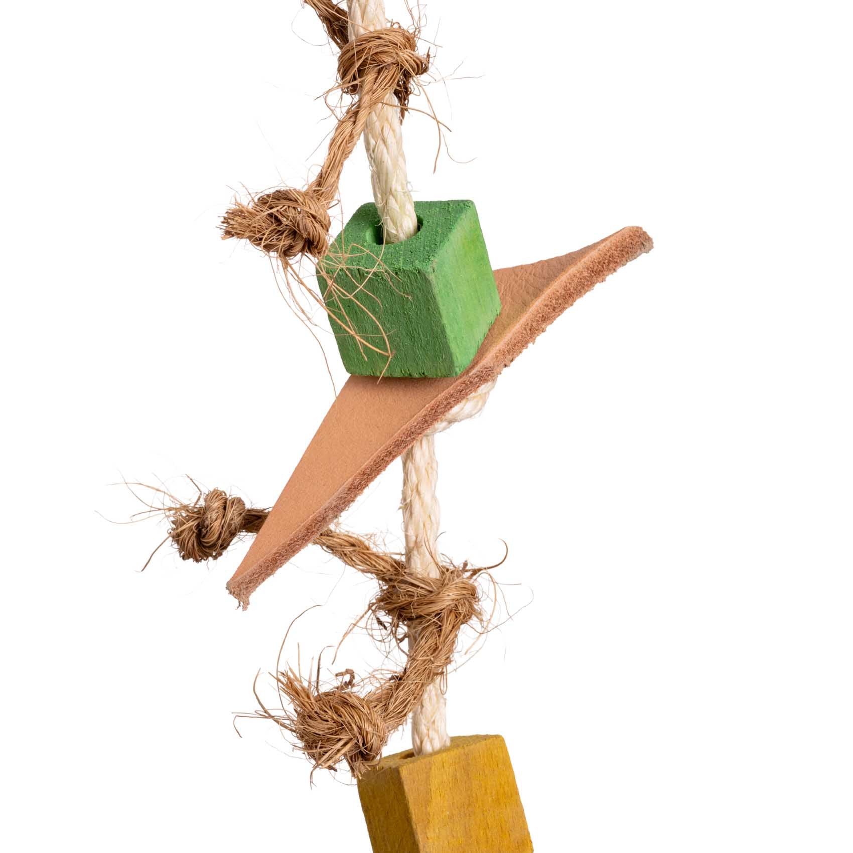 rico-s-futterkiste-budgie-play-sittichspielzeug-sisal-holz-30-cm image 2