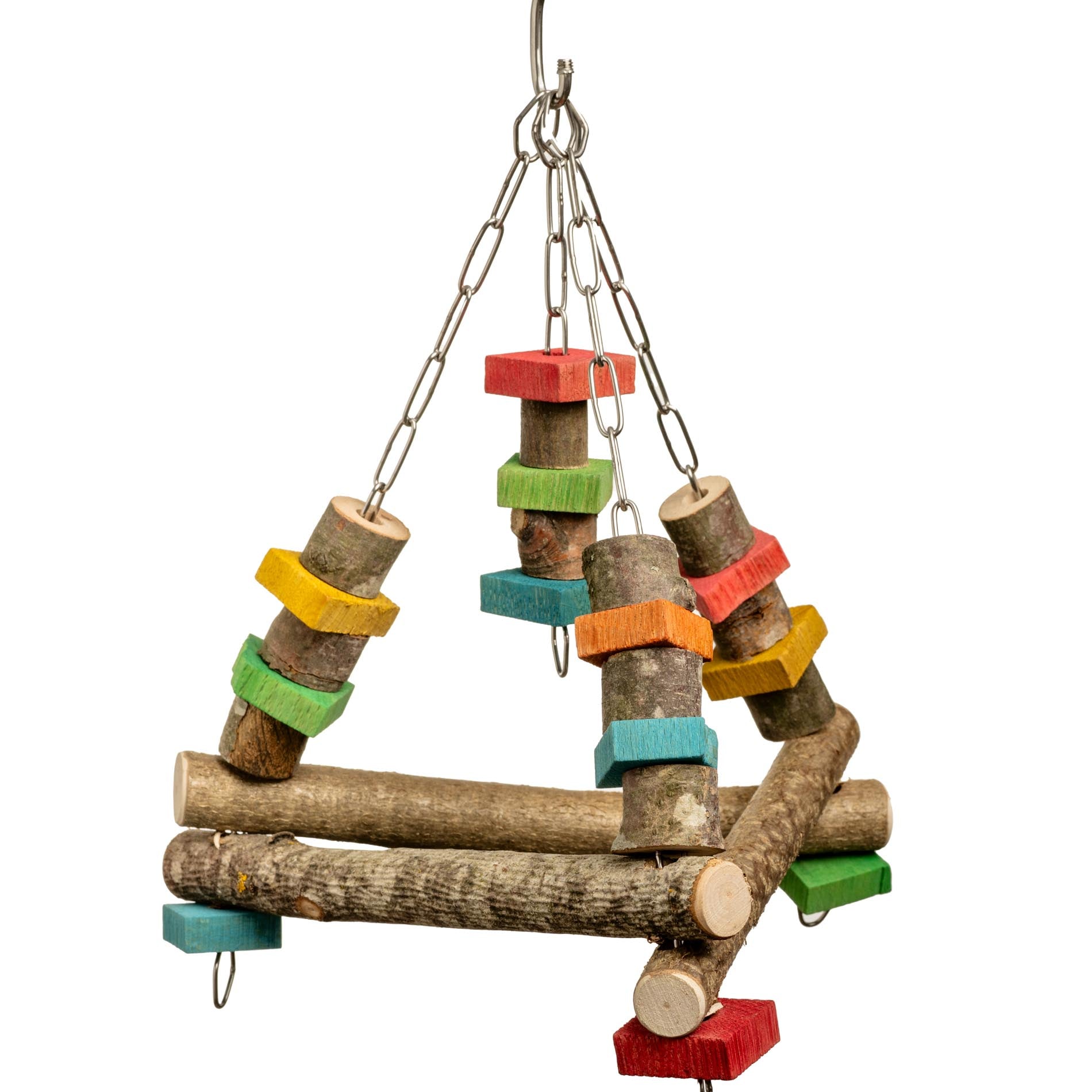 rico-s-futterkiste-dreieck-schaukel-wellensittichspielzeug-holz image 2