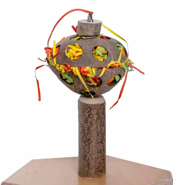 rico-s-futterkiste-futtersuche-nuss-vario-papageienspielzeug-holz image 1