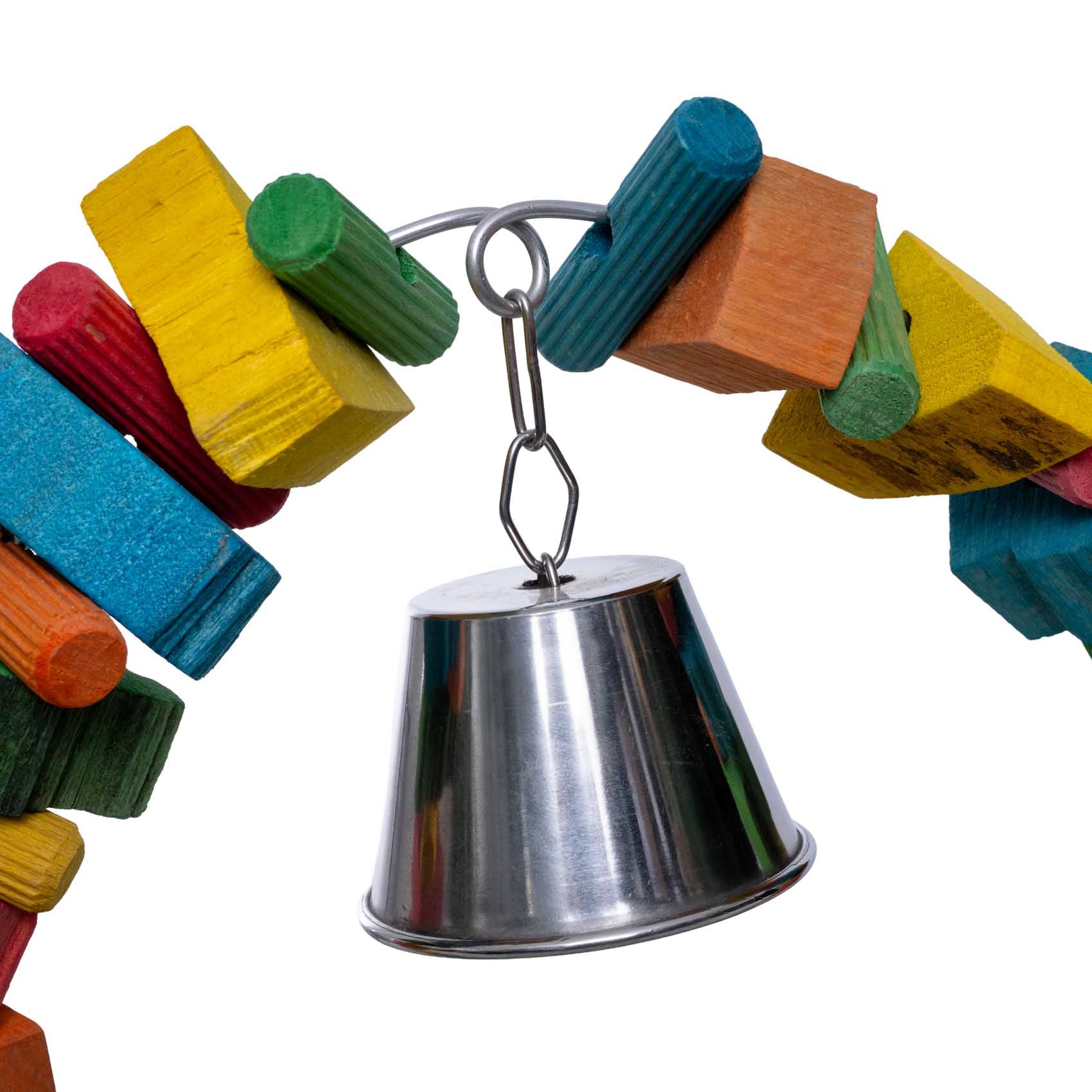 rico-s-futterkiste-knabberbogen-vario-papageienspielzeug-glocke image 6
