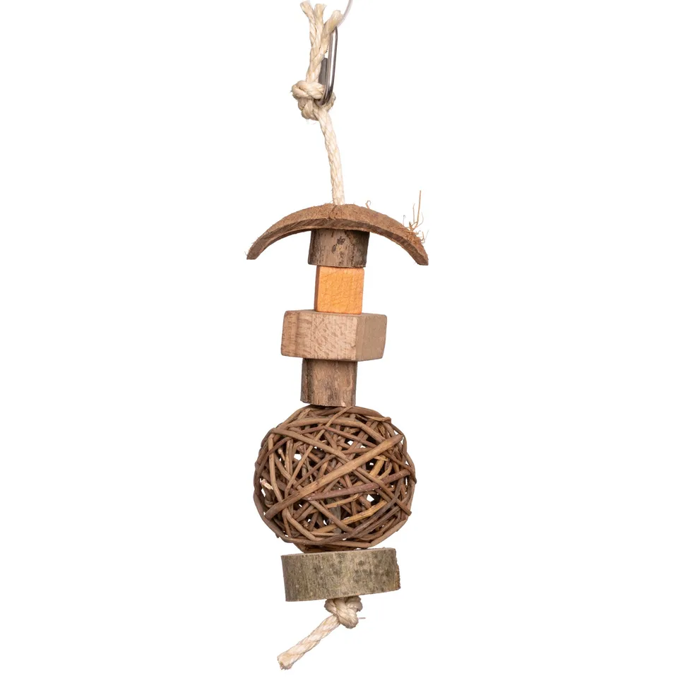 rico-s-kokospilz-weidenball-vogelspielzeug-sittiche-32-cm image 1