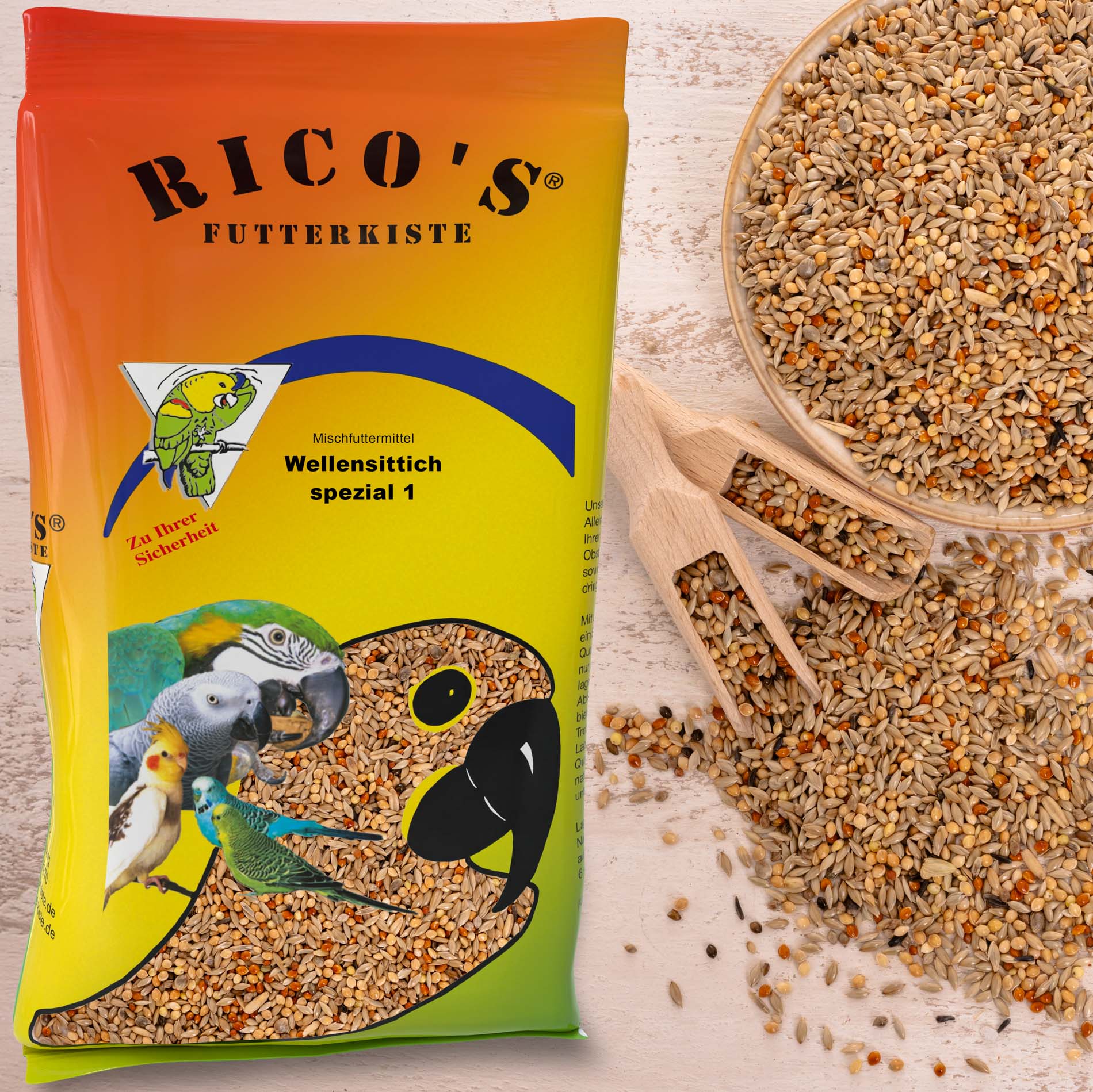 rico-s-futterkiste-wellensittich-spezial-1-sittichfutter-1-kg-12-saaten image 2