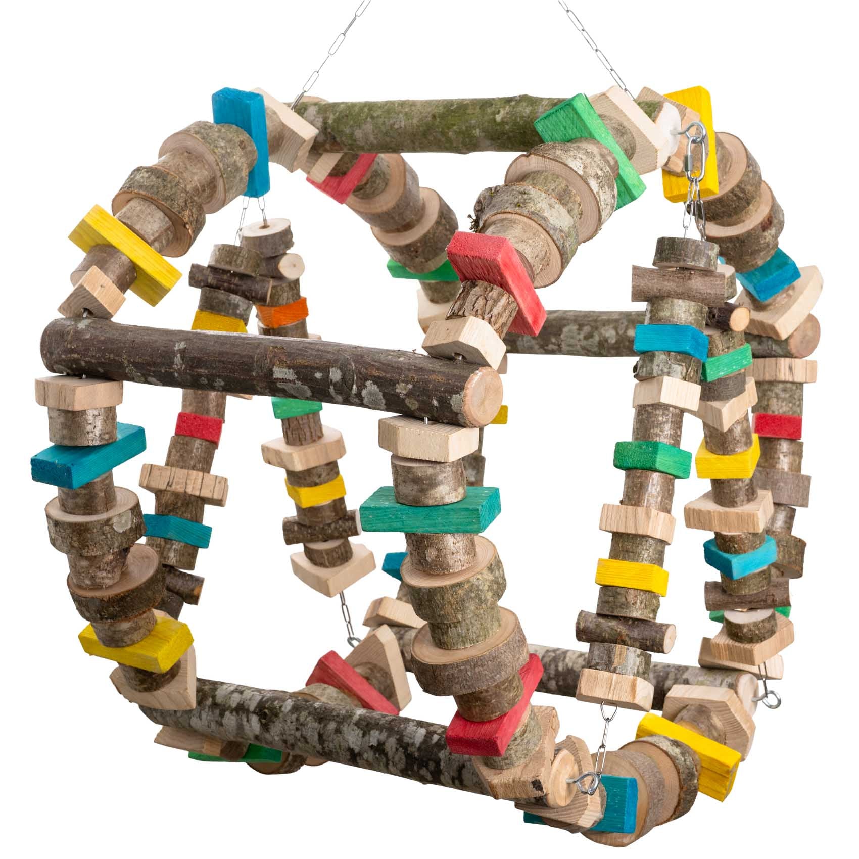 rico-s-futterkiste-schaukelrad-xxl-papageienspielzeug-aras-70-cm image 1