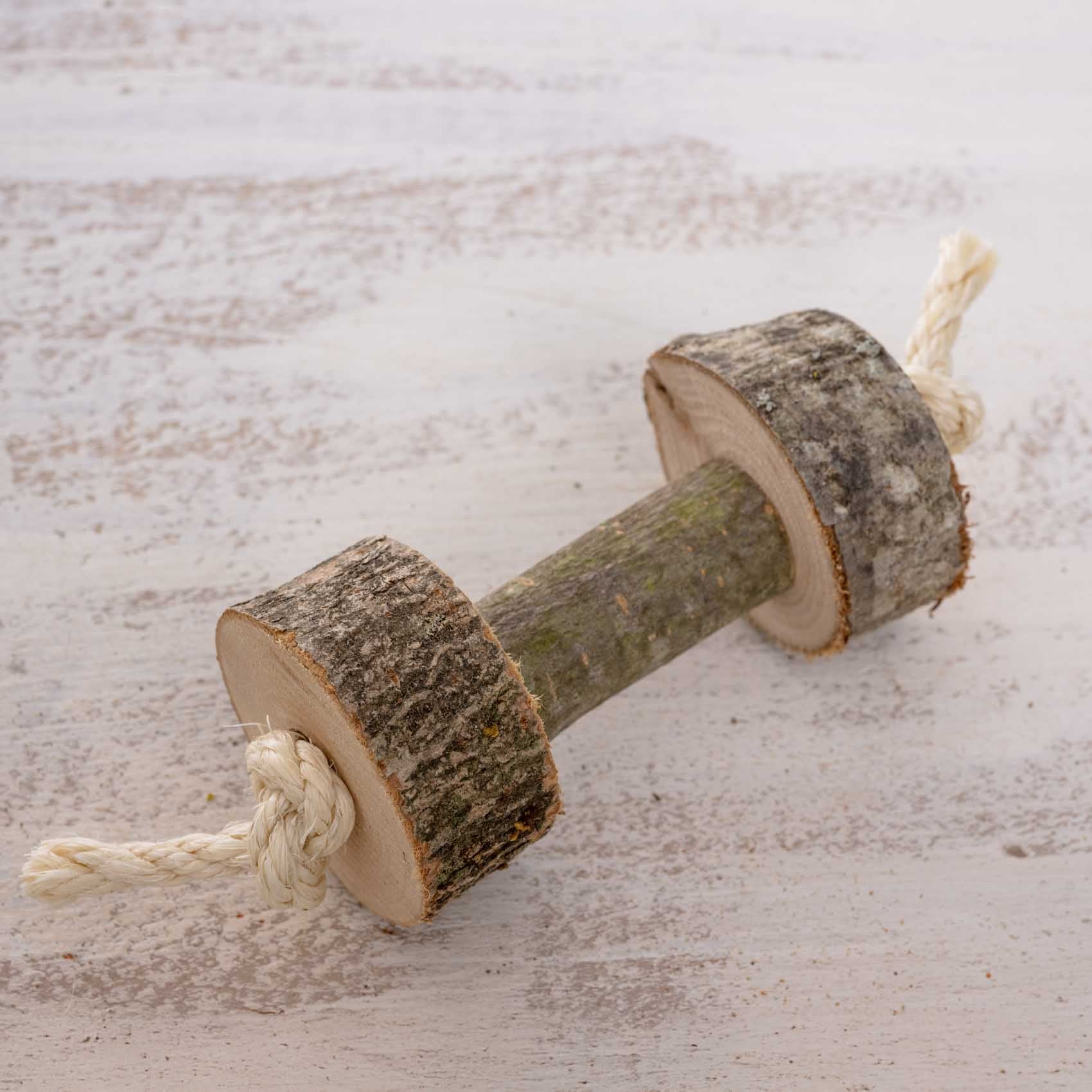 rico-s-hantel-klein-papageienspielzeug-naturholz-mittelgro-e image 2