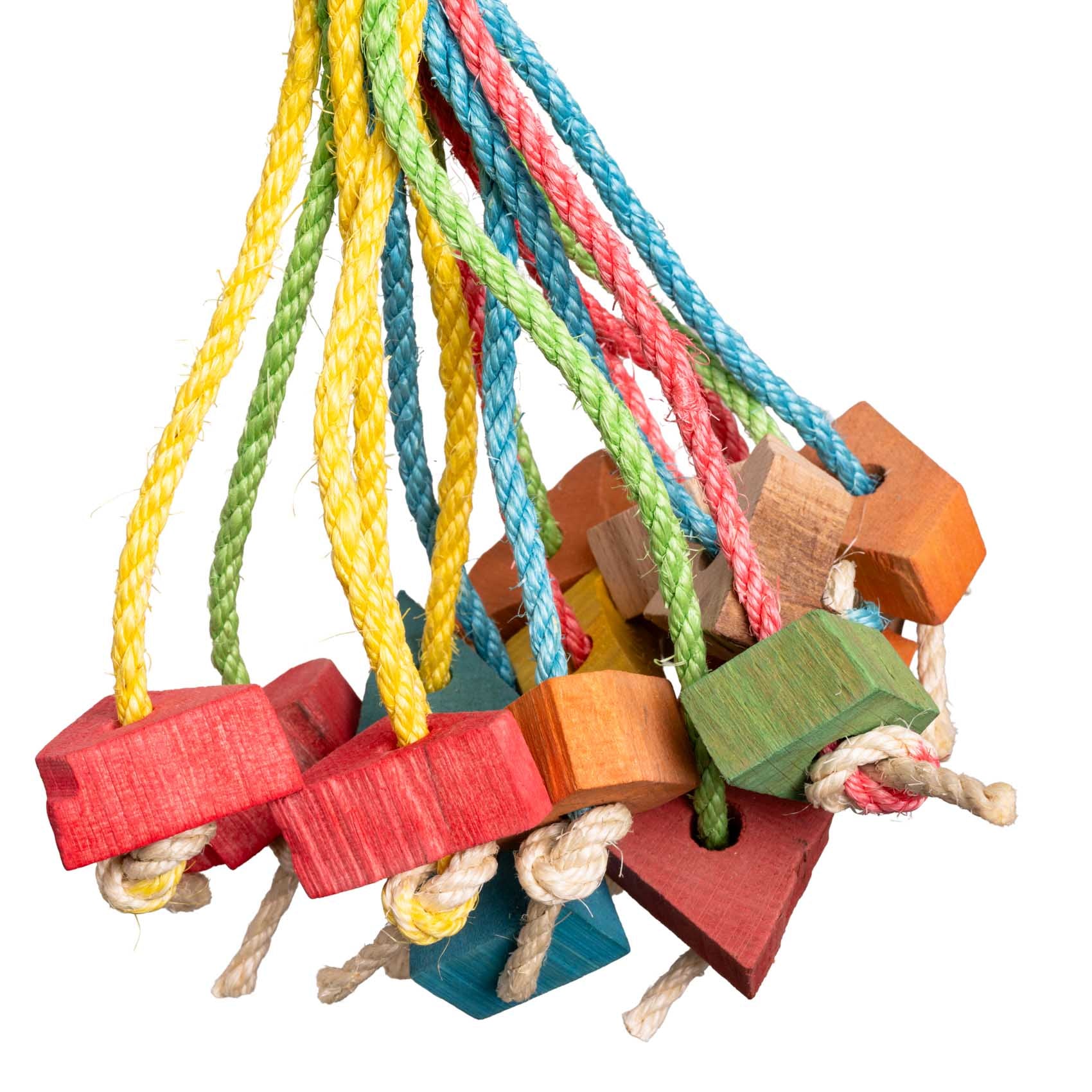 rico-s-futterkiste-sisal-krake-papageienspielzeug-schreddern-40cm image 2