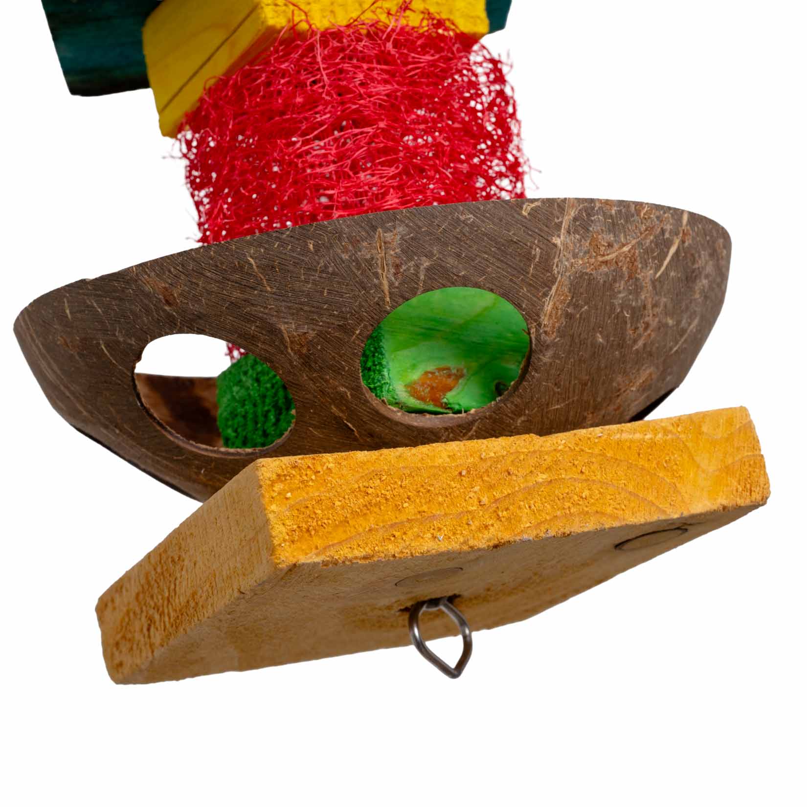 rico-s-futterkiste-luffa-turm-papageienspielzeug-kokos-naturholz image 3