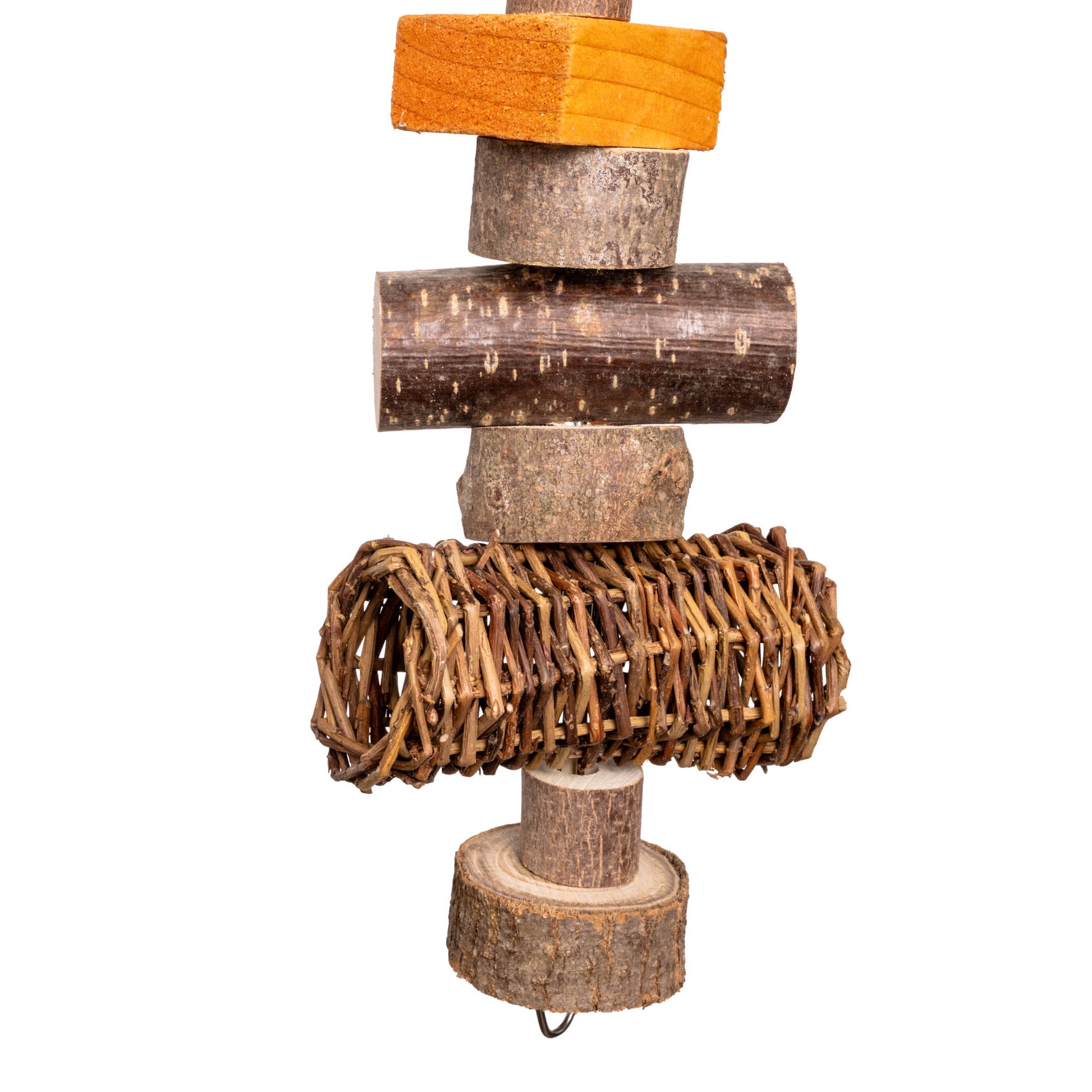 rico-s-futterkiste-spielkette-weidenrolle-papageienspielzeug-40cm image 2