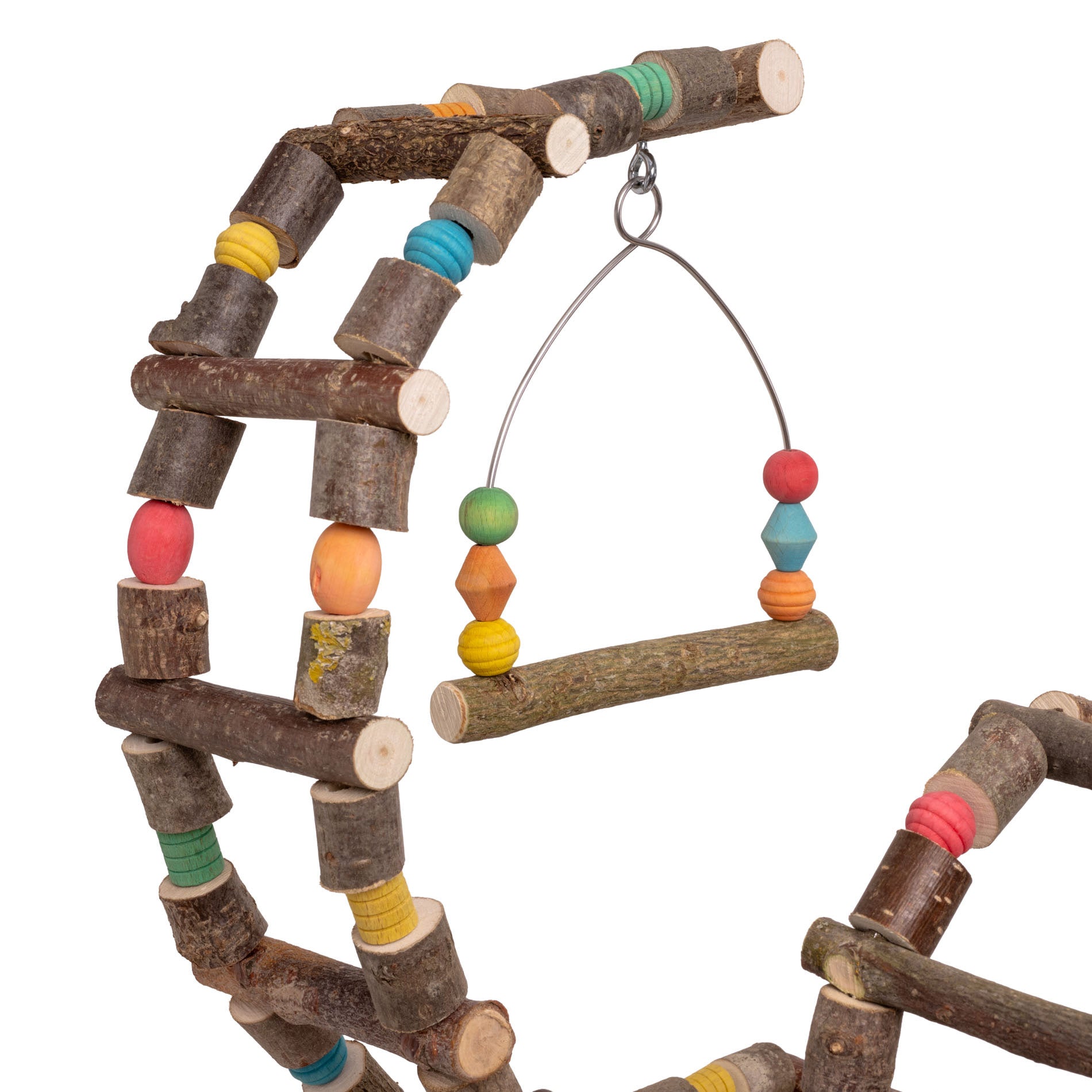 rico-s-futterkiste-sittich-spielplatz-rondo-vogelspielzeug-holz image 2