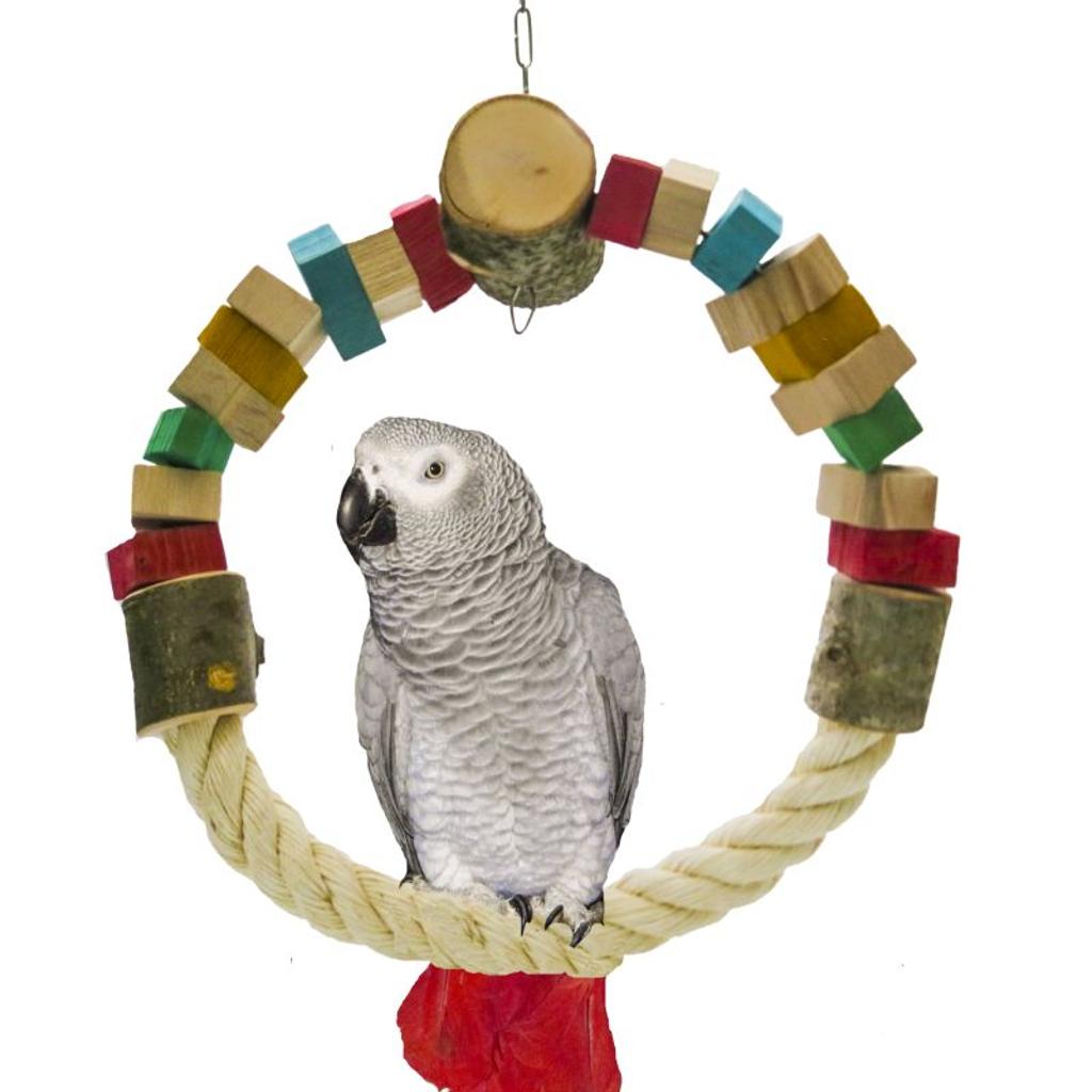 mg-halb-halb-sisalschaukelring-papageienspielzeug-32-cm-holz-sisal image 3