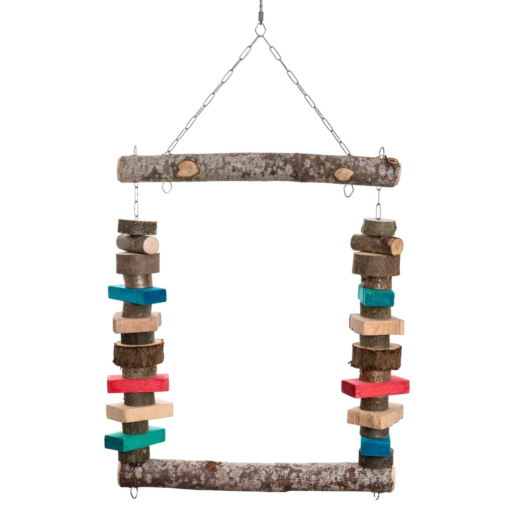 rico-s-futterkiste-jumbo-schaukel-papageienspielzeug-70-cm-holz image 1