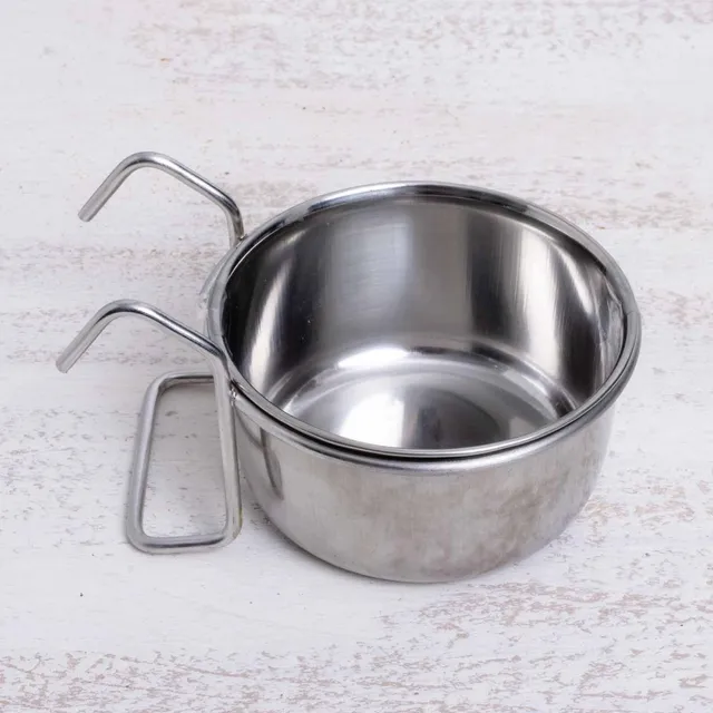 rico-s-futterkiste-volierenzubeh-r-edelstahlnapf-7cm-150ml-rostfrei image 1