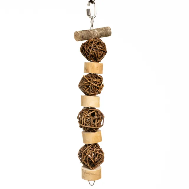rico-s-futterkiste-spielkette-weidenb-llchen-sittichspielzeug-40cm image 1