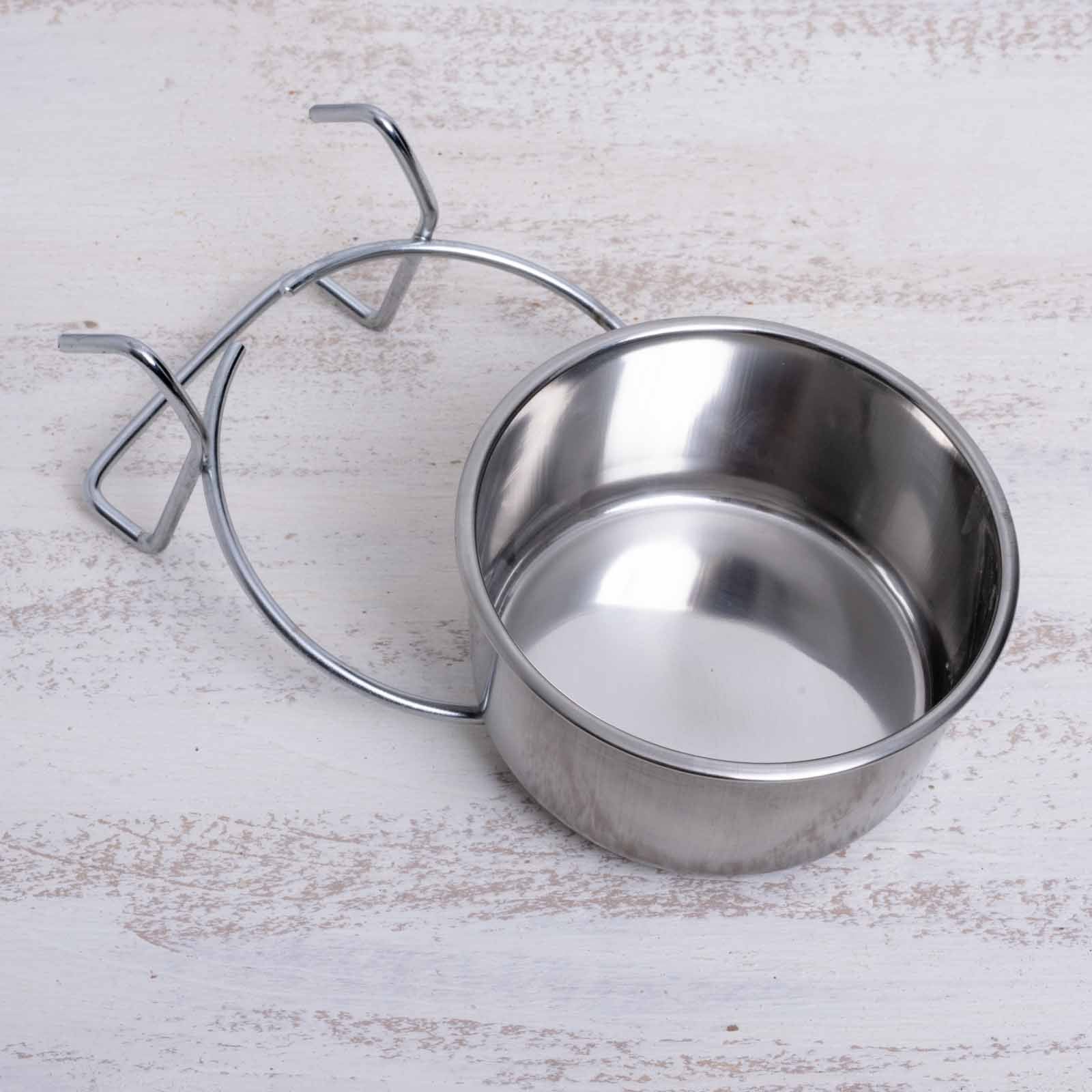 rico-s-futterkiste-volierenzubeh-r-edelstahlnapf-9cm-300ml-rostfrei image 2