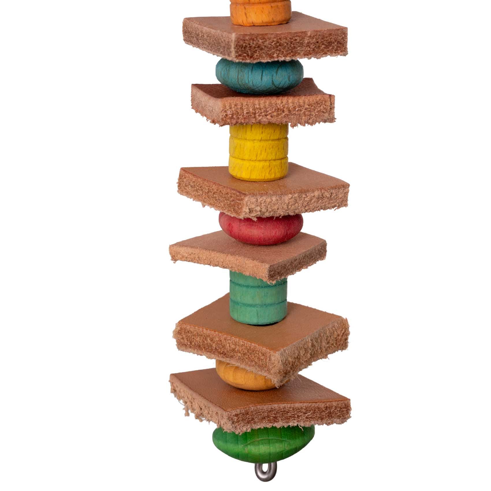 rico-s-futterkiste-lederspielzeug-mini-wellensittich-12-cm image 3