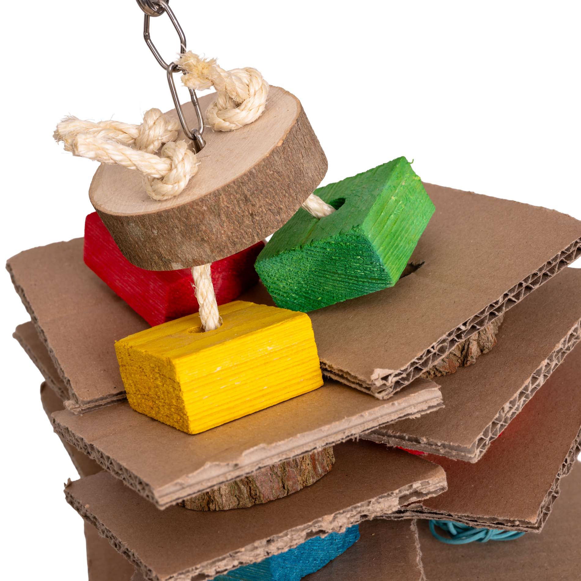 rico-s-futterkiste-schredderspiel-papageienspielzeug-rebenkugeln-30-cm image 3