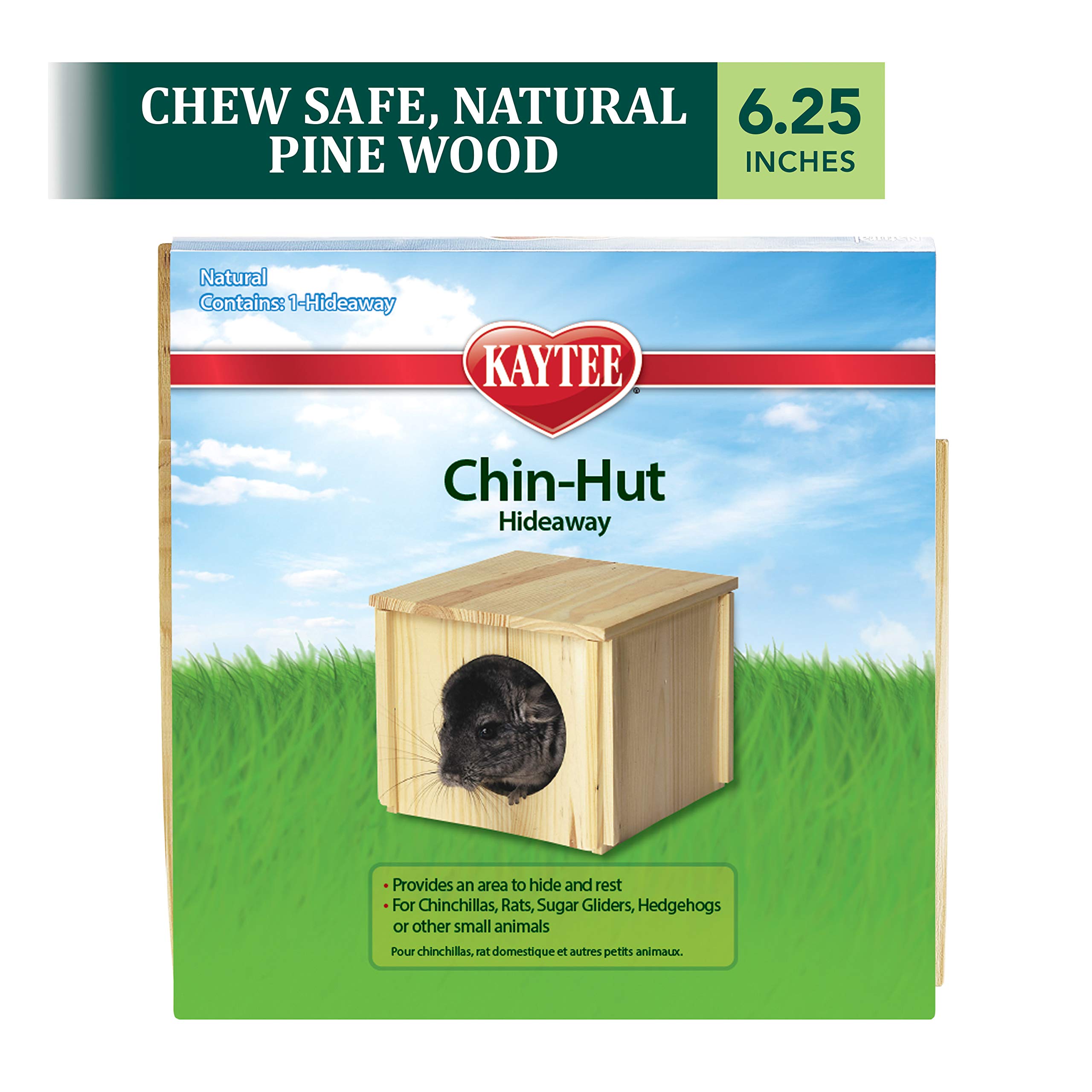 kaytee-chin-hut-hideaway-nagerhaus-kiefer-natur-20-cm image 1