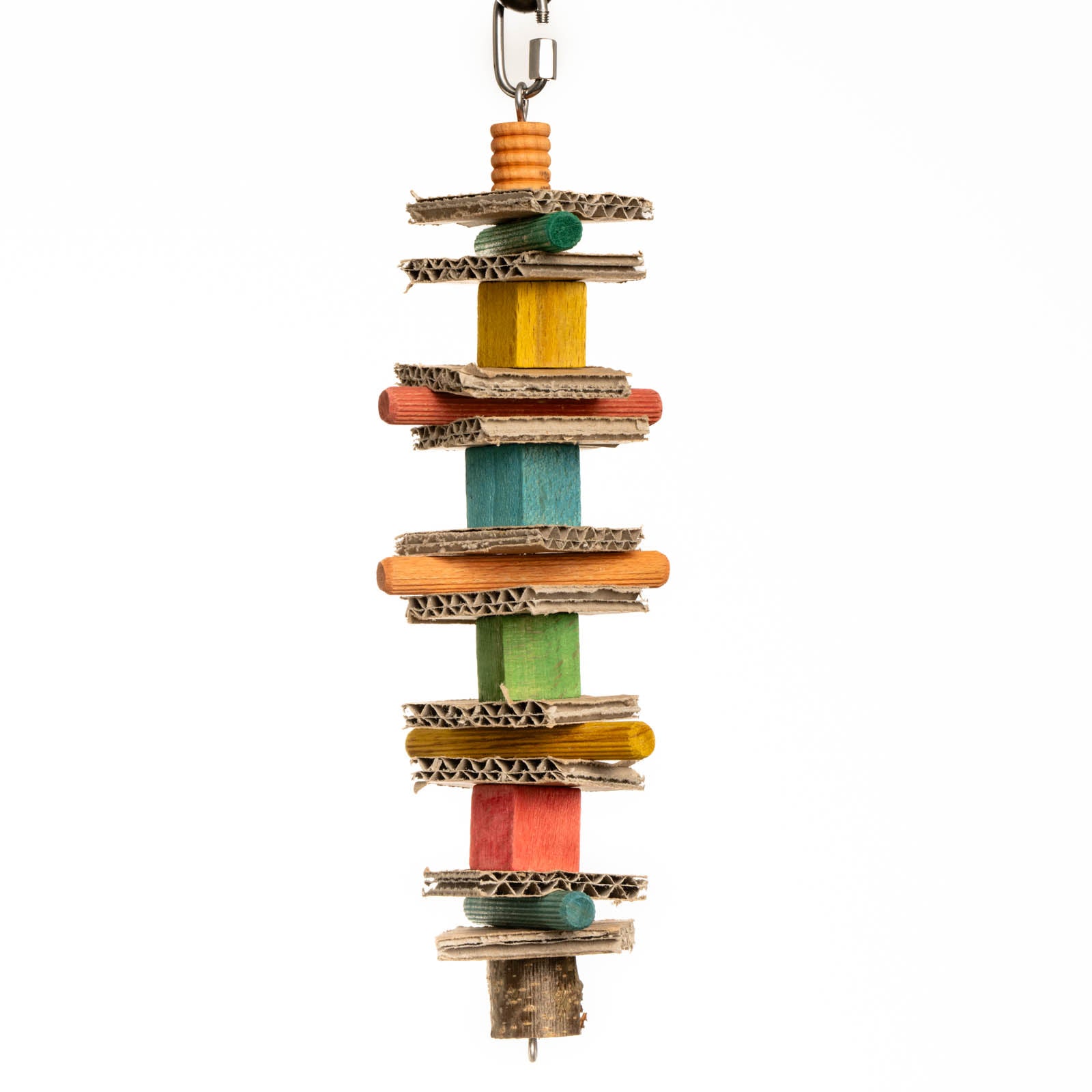 rico-s-futterkiste-holzst-bchen-schredder-sittichspielzeug-25-cm image 1