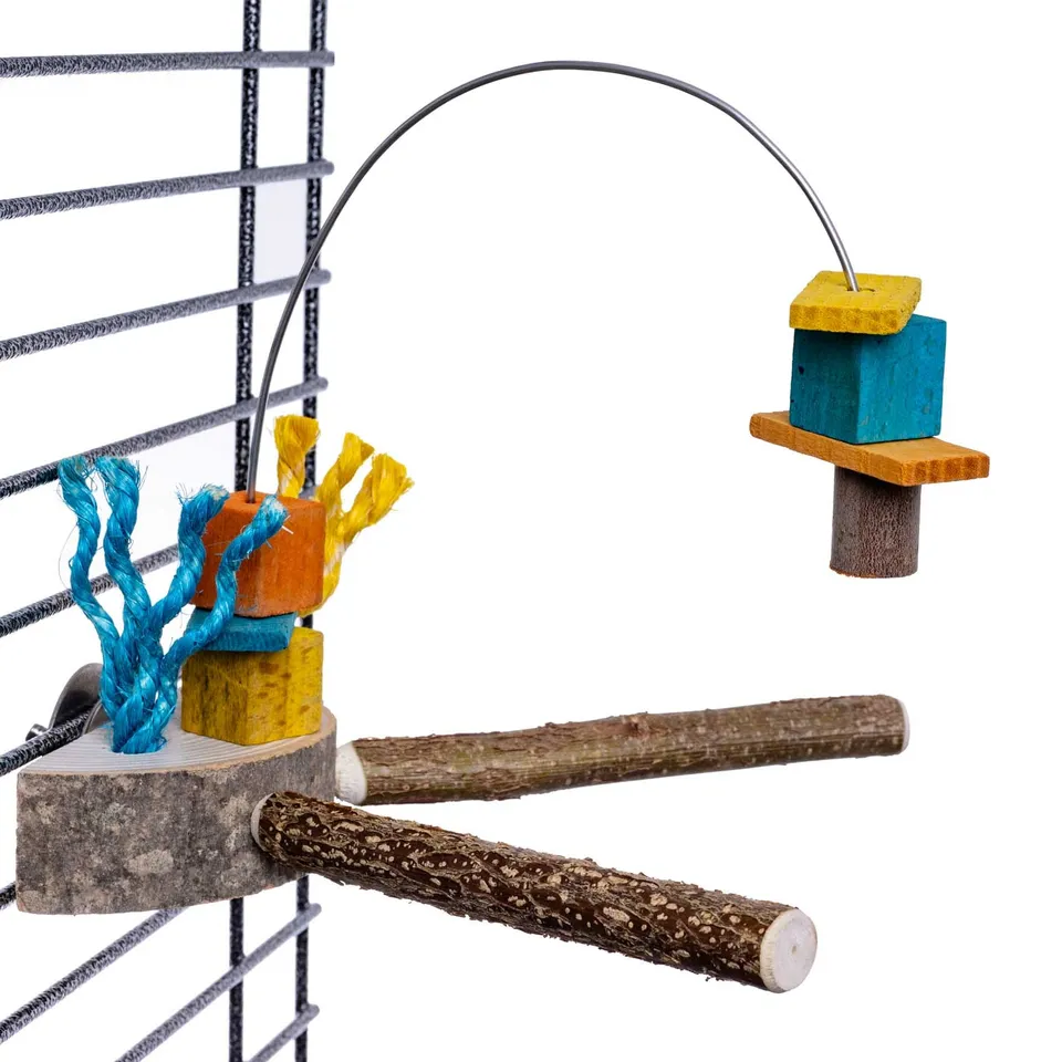 rico-s-futterkiste-spielbogen-sittichspielzeug-holz-16-cm image 1