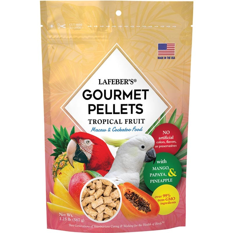 lafeber-gourmet-pellets-tropical-fruit-papageienfutter-567-g-aras image 1