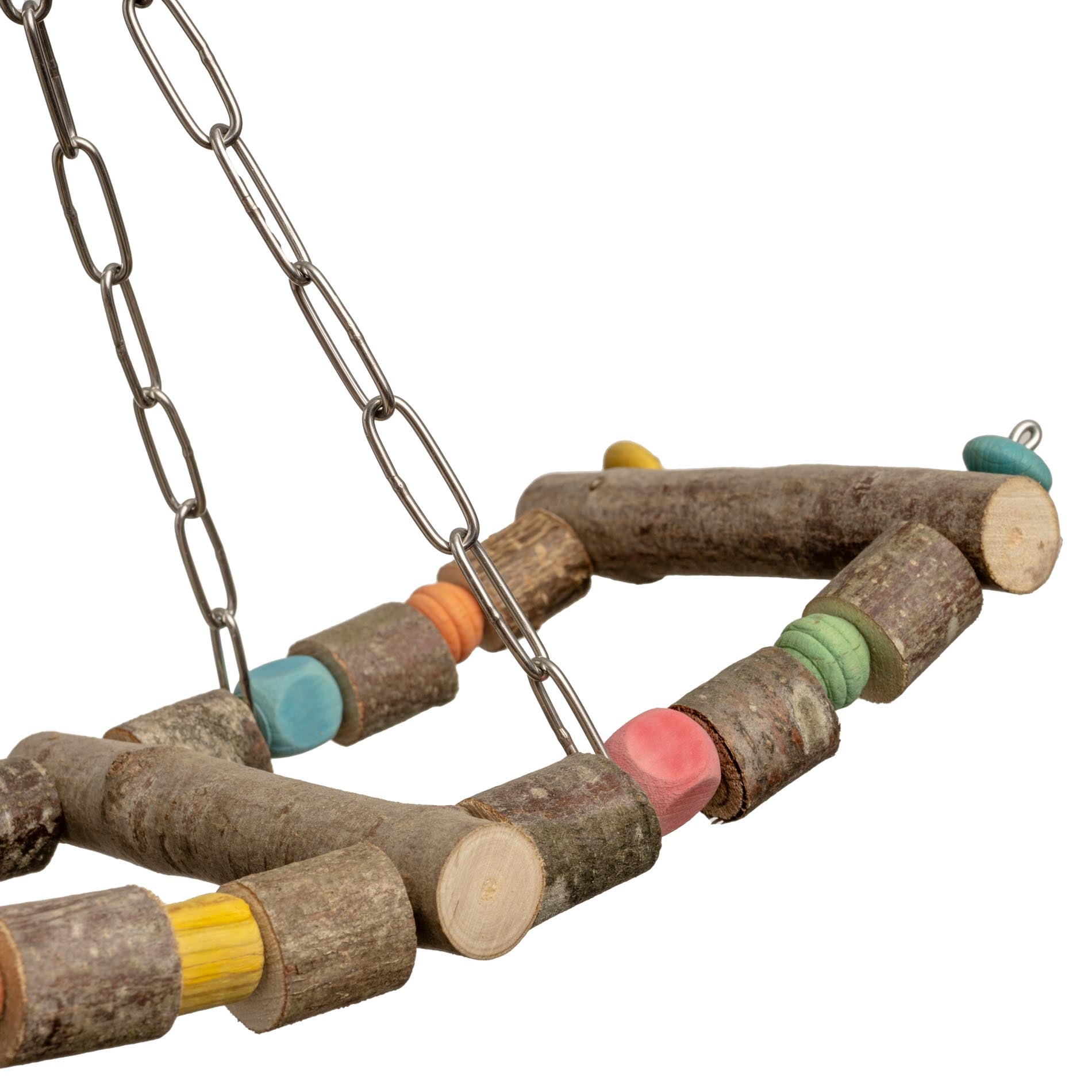 rico-s-futterkiste-wellensittichschaukel-wippe-4-sitzstangen-holz image 3
