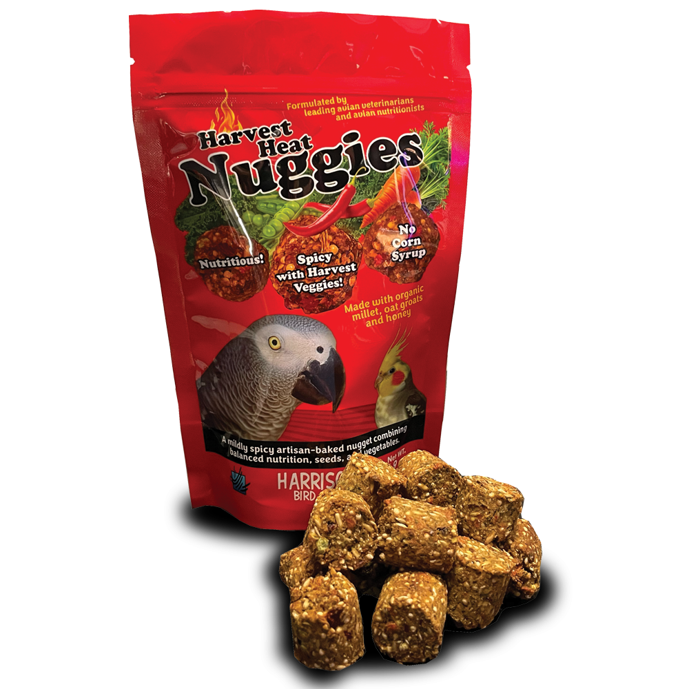 harrison-pellets-harvest-heat-nuggies-papageien-snack-bio-mild-w-rzig image 1
