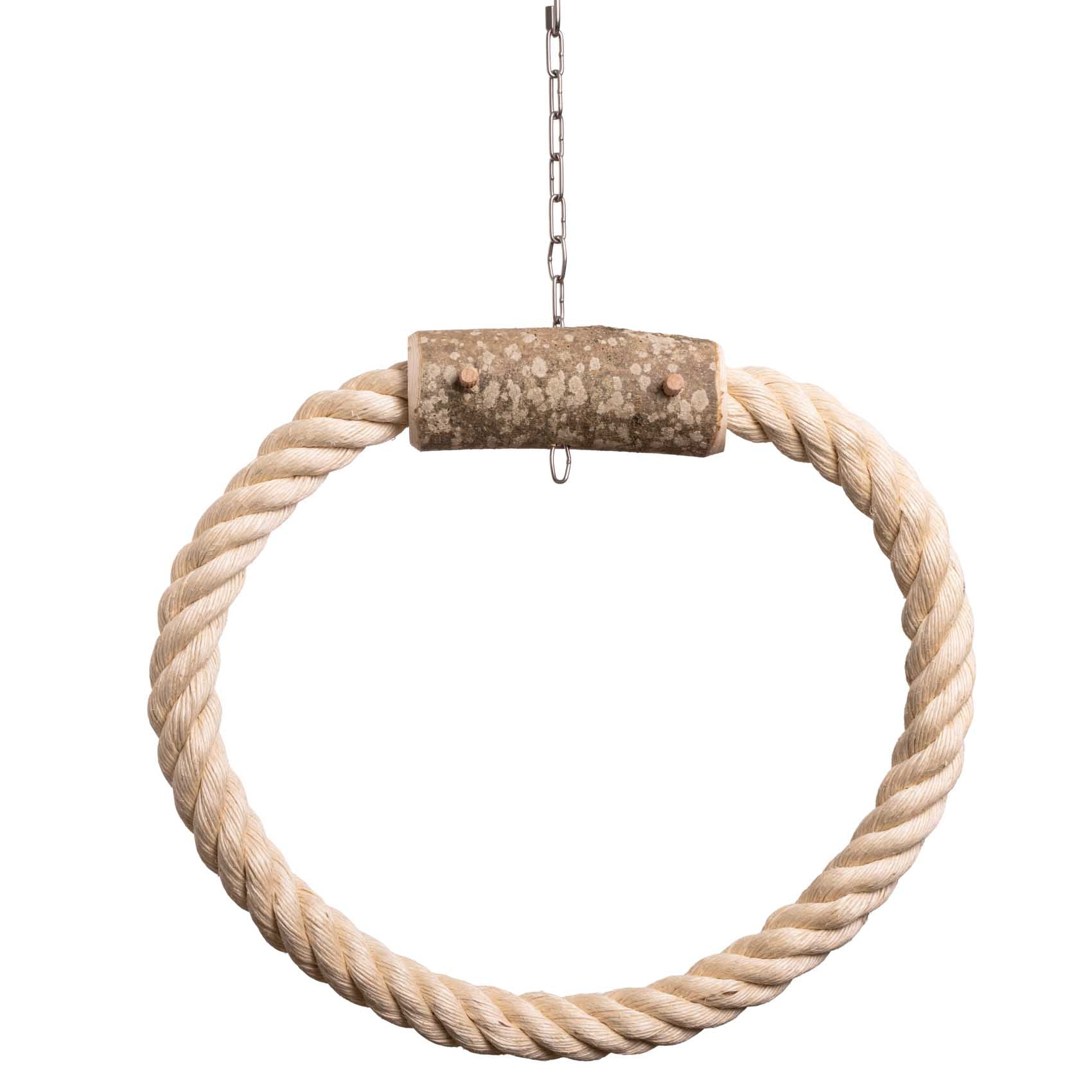 rico-s-futterkiste-sisalring-schaukel-40cm-papageienschaukel image 1
