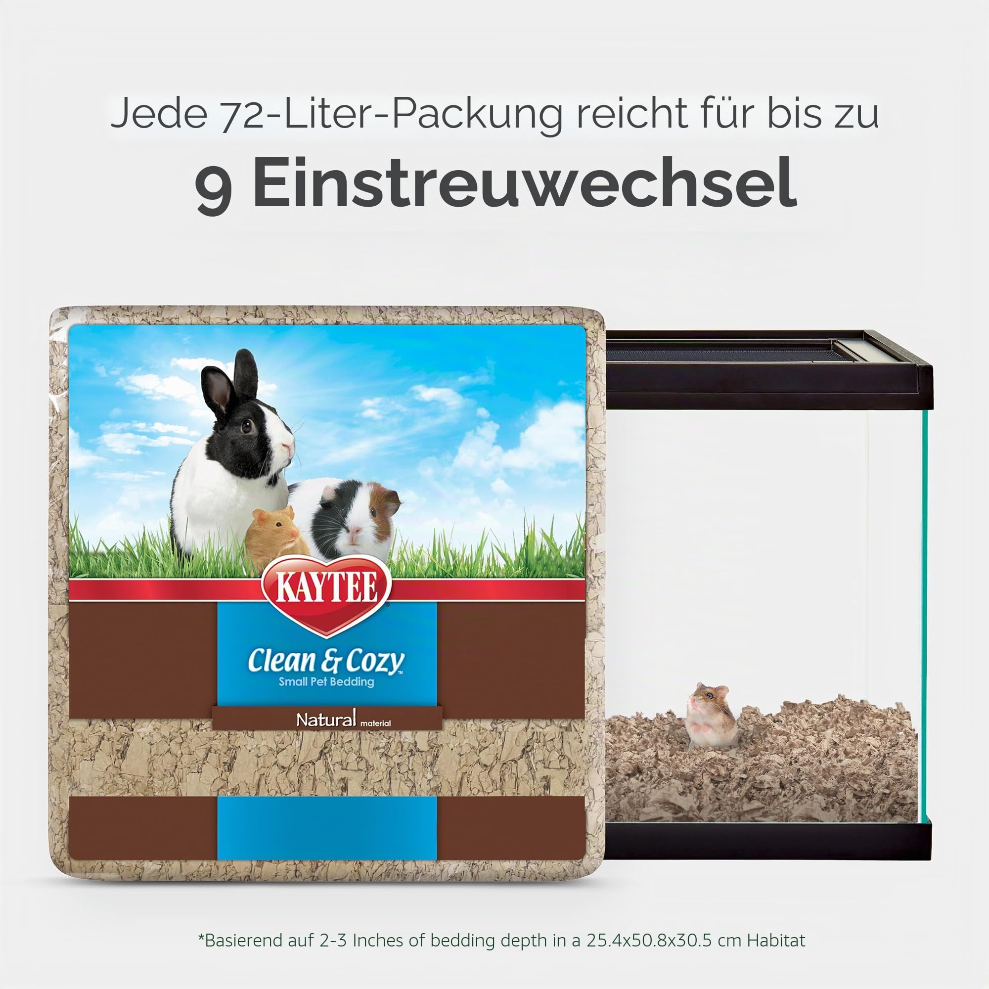 kaytee-clean-cozy-papierstreu-kleintierstreu-nat-rlich-72-l image 2
