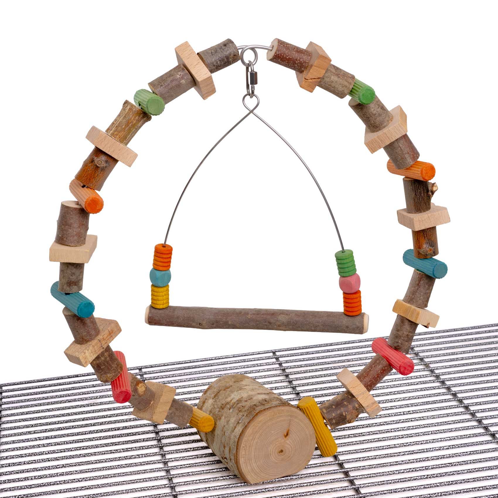 rico-s-futterkiste-spiel-schaukelbogen-sittichspielzeug-buche image 2