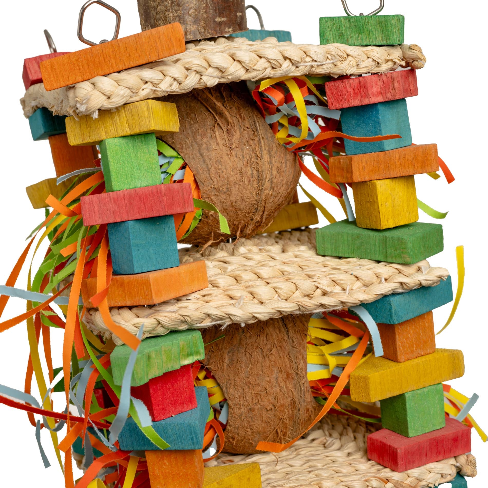 rico-s-futterkiste-sittichspielzeug-strohturm-papageienspielzeug-30x20-cm-foragi image 2