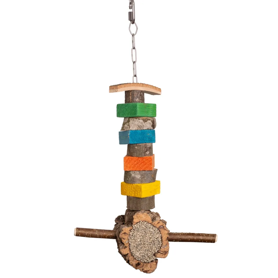 mg-mineralien-korkr-hre-papageienspielzeug-30-cm-mit-mineralstein image 1