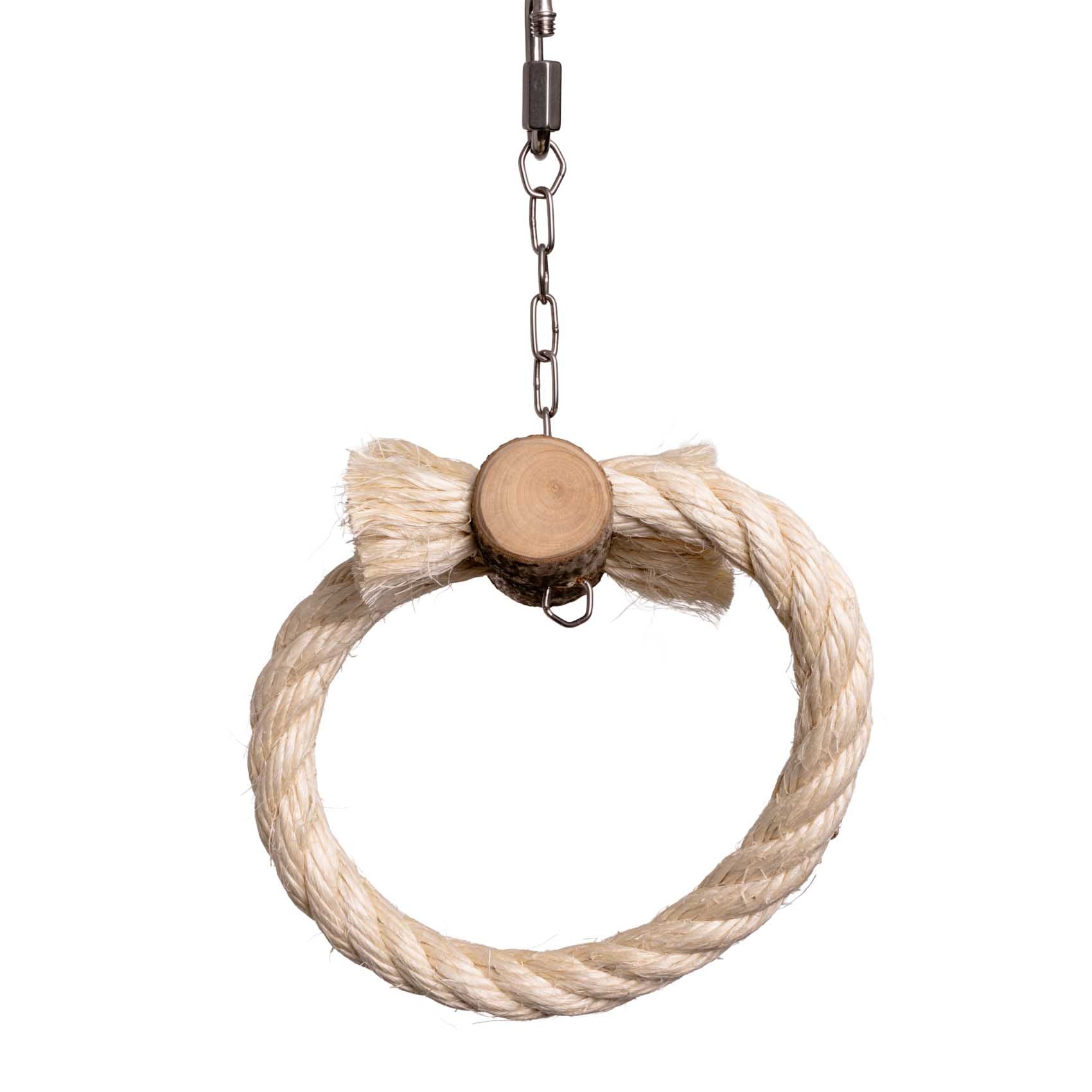 rico-s-futterkiste-sisalring-schaukel-mini-vogelspielzeug-10-cm image 1