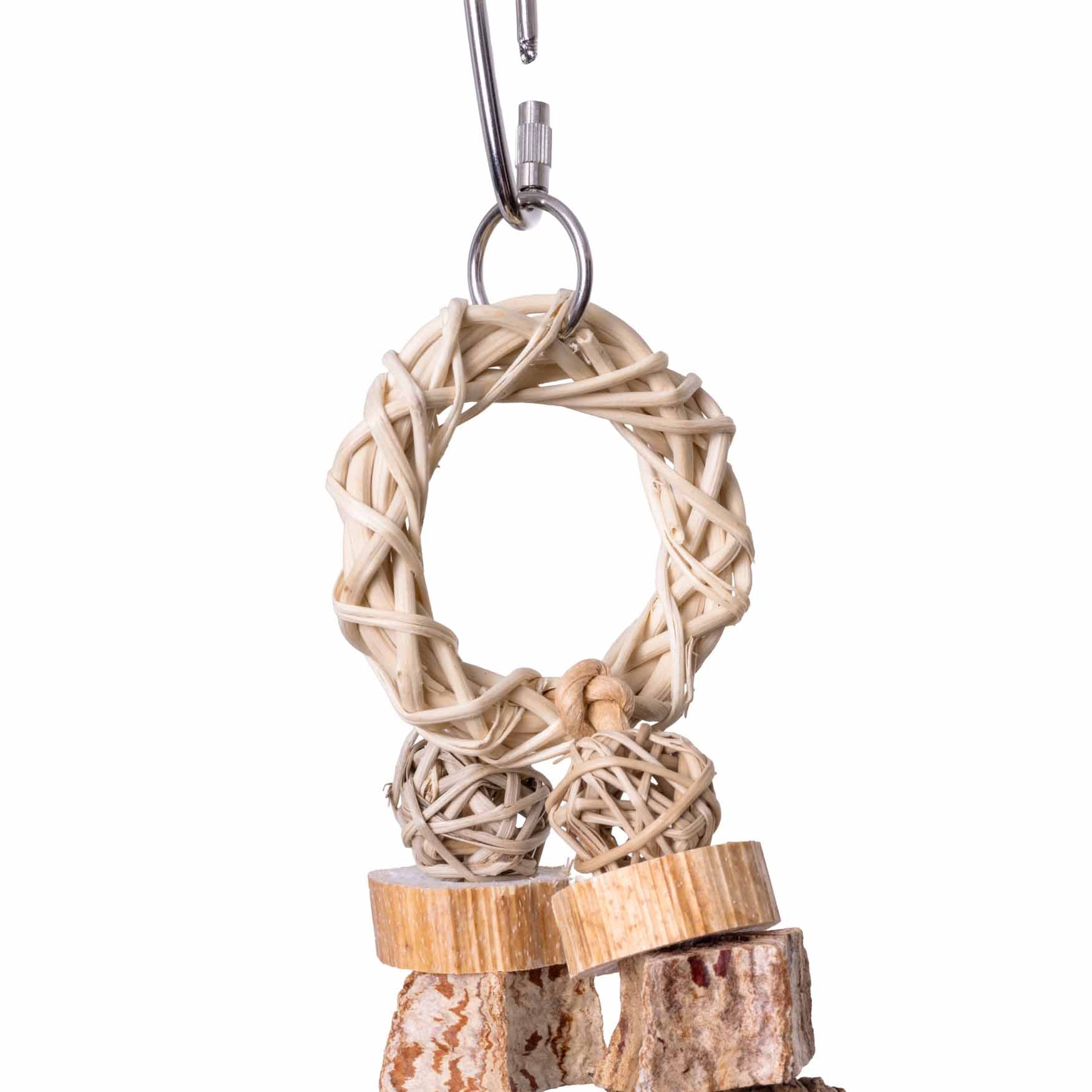 rico-s-futterkiste-forest-ring-sittichspielzeug-seegras-20-cm image 3
