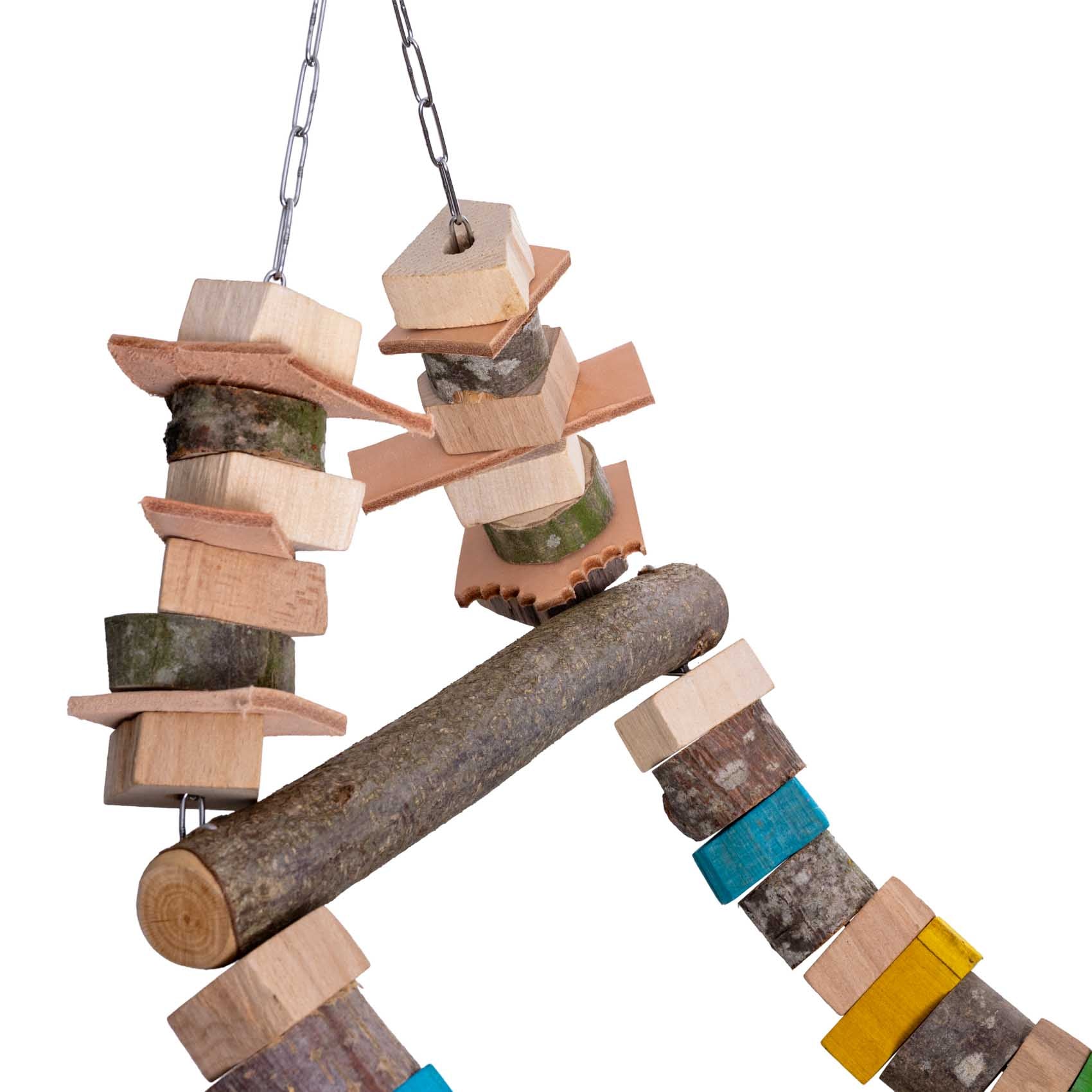 rico-s-futterkiste-schaukel-welle-papageienspielzeug-gro-holz image 2