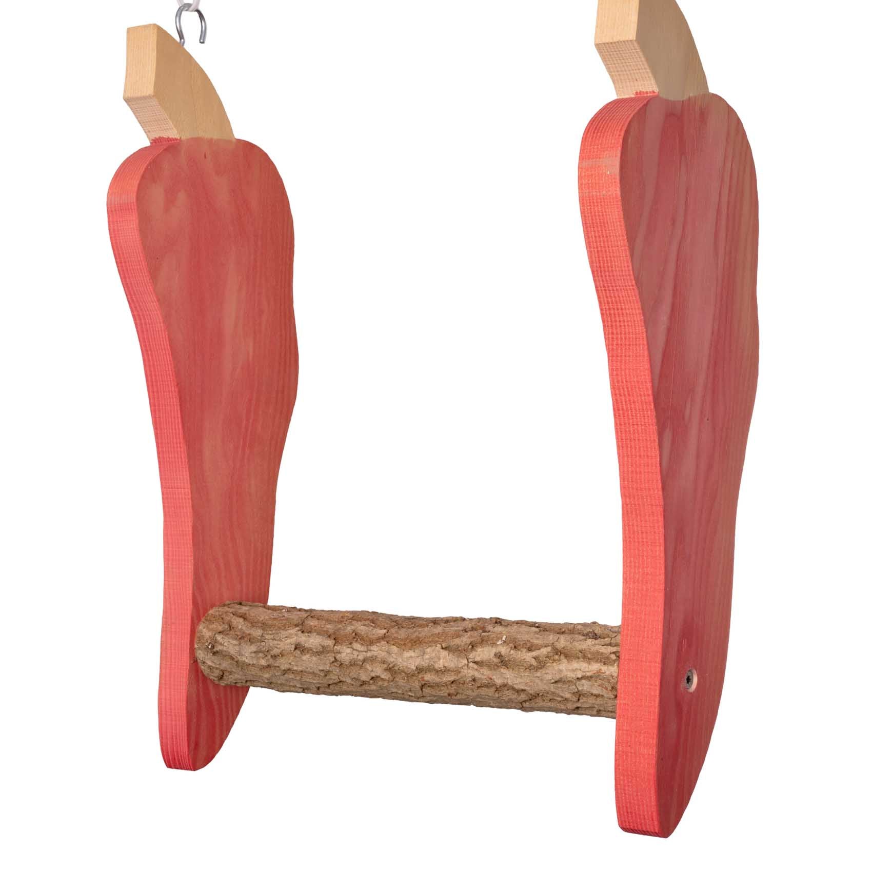 rico-s-futterkiste-chili-schaukel-papageienspielzeug-40-cm-hartholz image 2