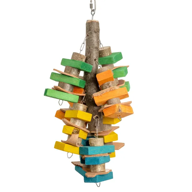 rico-s-futterkiste-wood-leather-hurricane-papageienspielzeug-xl image 1