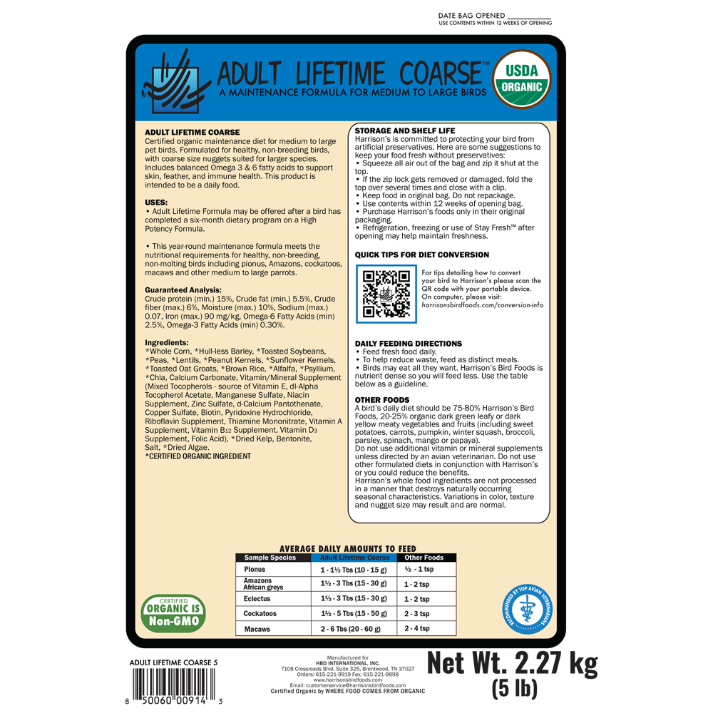 harrison-adult-lifetime-coarse-papageienfutter-grob-bio image 2