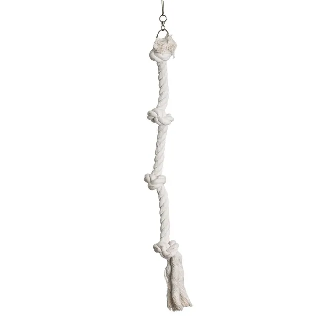 rico-s-futterkiste-baumwollseil-knoten-mittel-papageienseil-67cm image 1