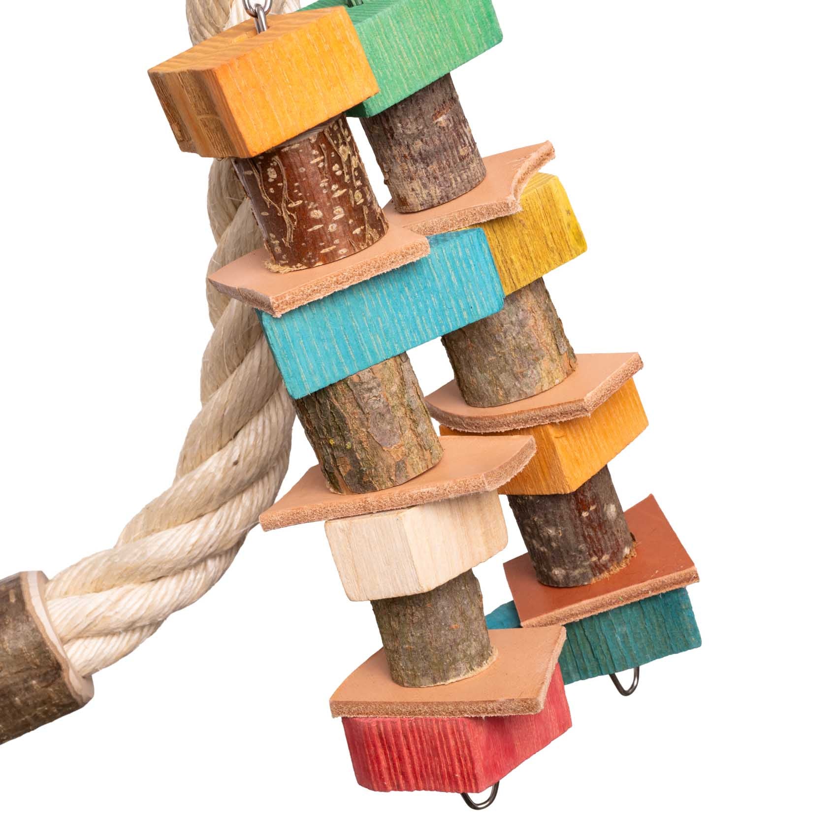 rico-s-futterkiste-sisalschaukel-papageienspielzeug-natursitzast image 3